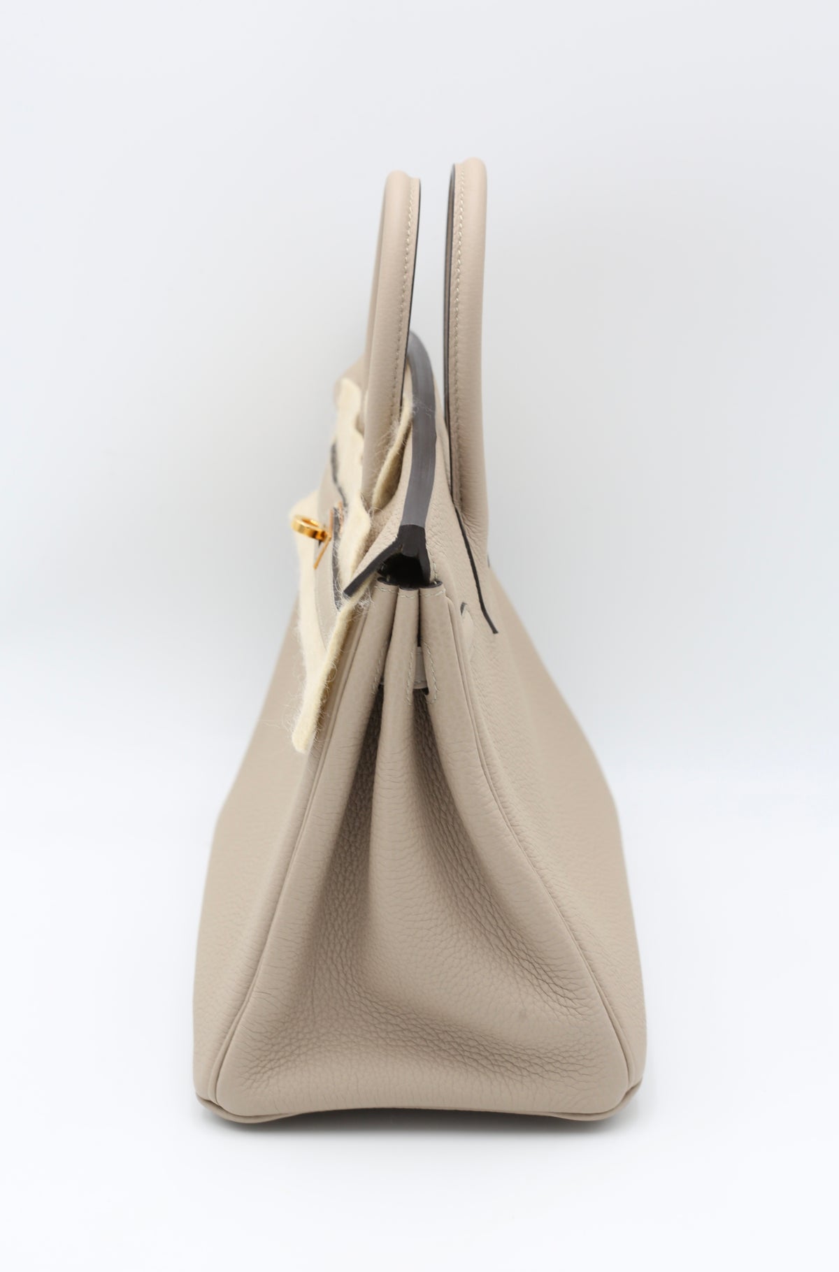 HERMÈS BIRKIN25 GRIS TOURTERELLE TOGO GOLD HARDWARE C STAMP