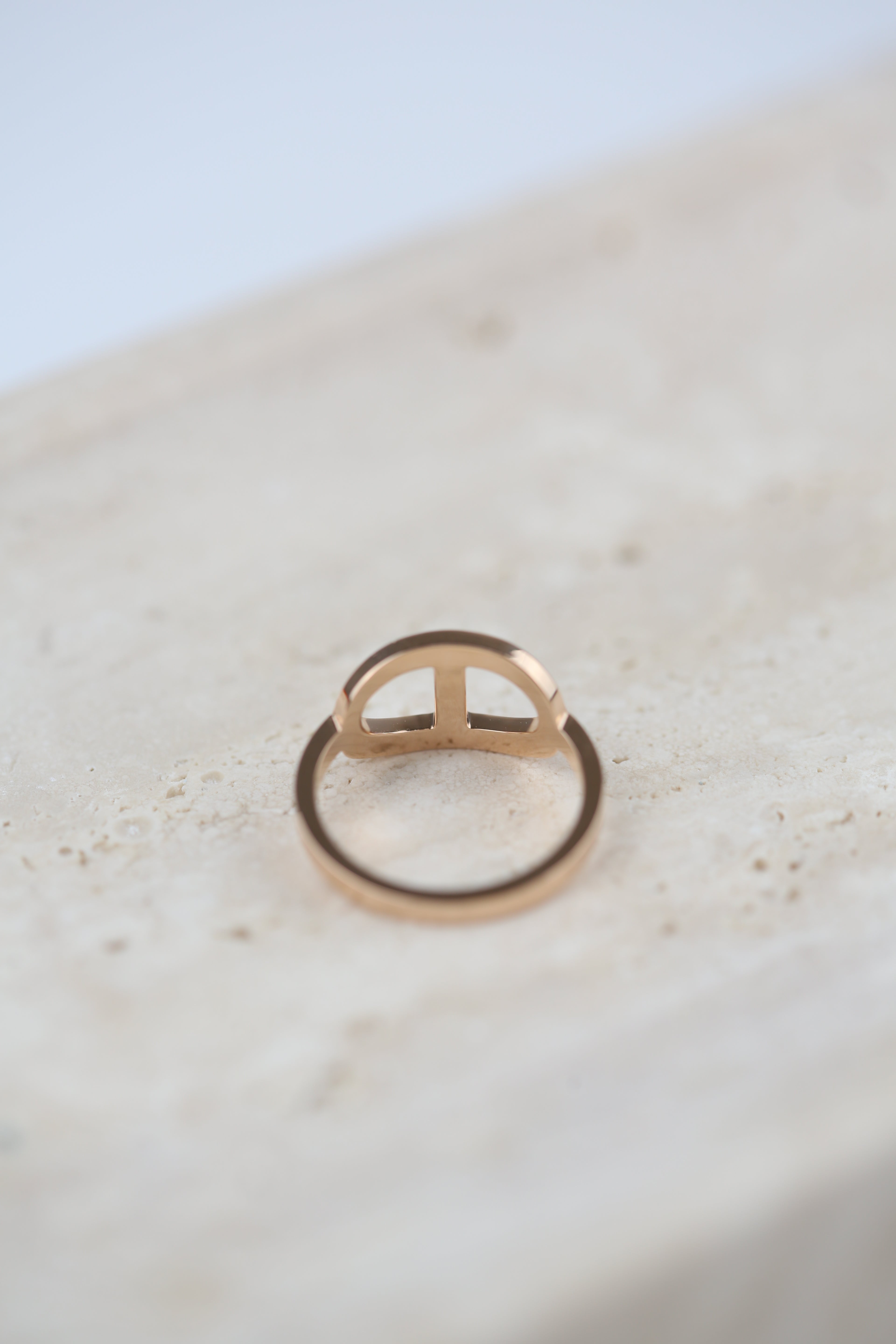 【HERMES】Chaine d'ancre Contour ring, medium model Hermès Chaine d'Ancre Contour Ring – Medium Model in 18K