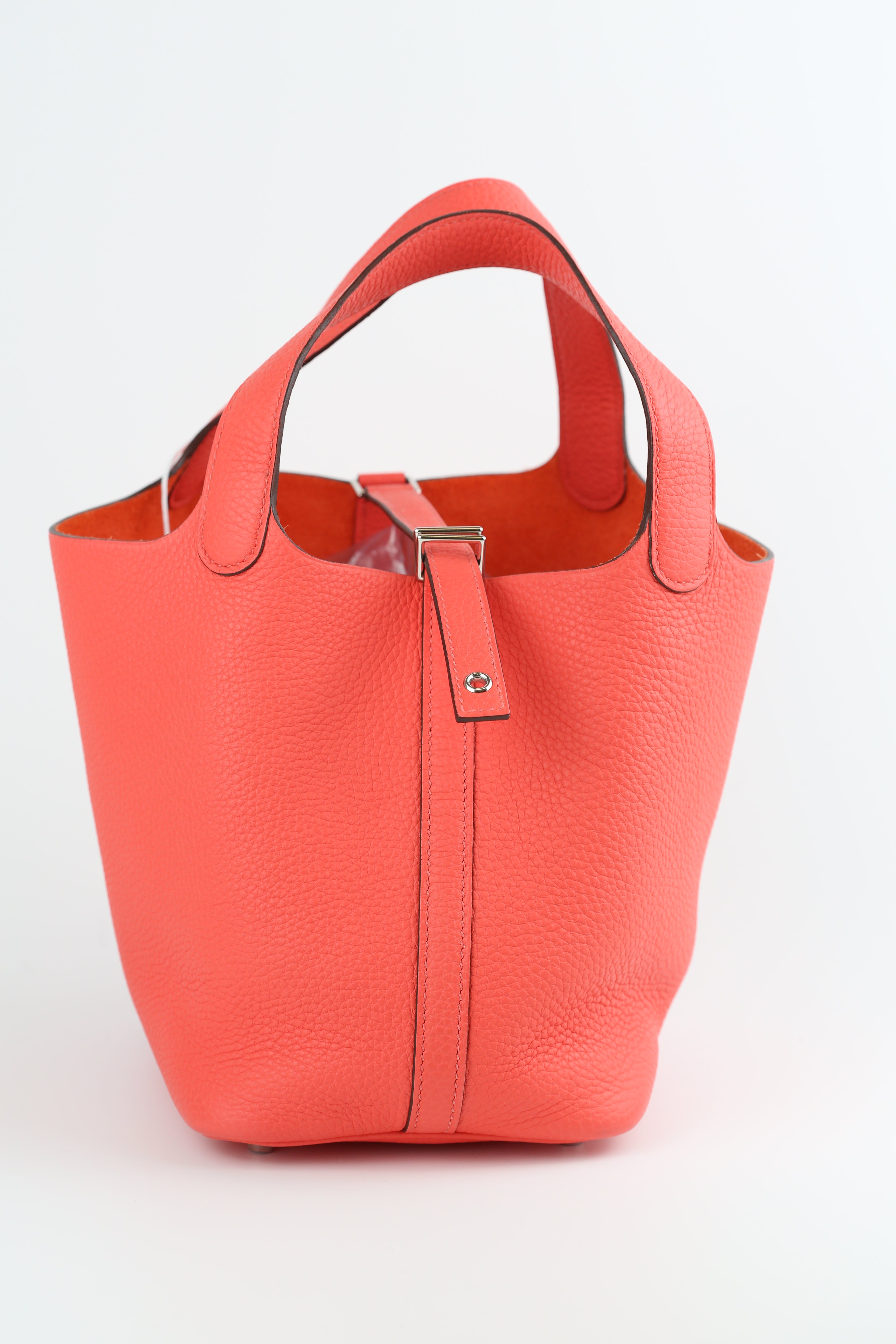 HERMÈS Clemence Picotin 18 Rose Texas