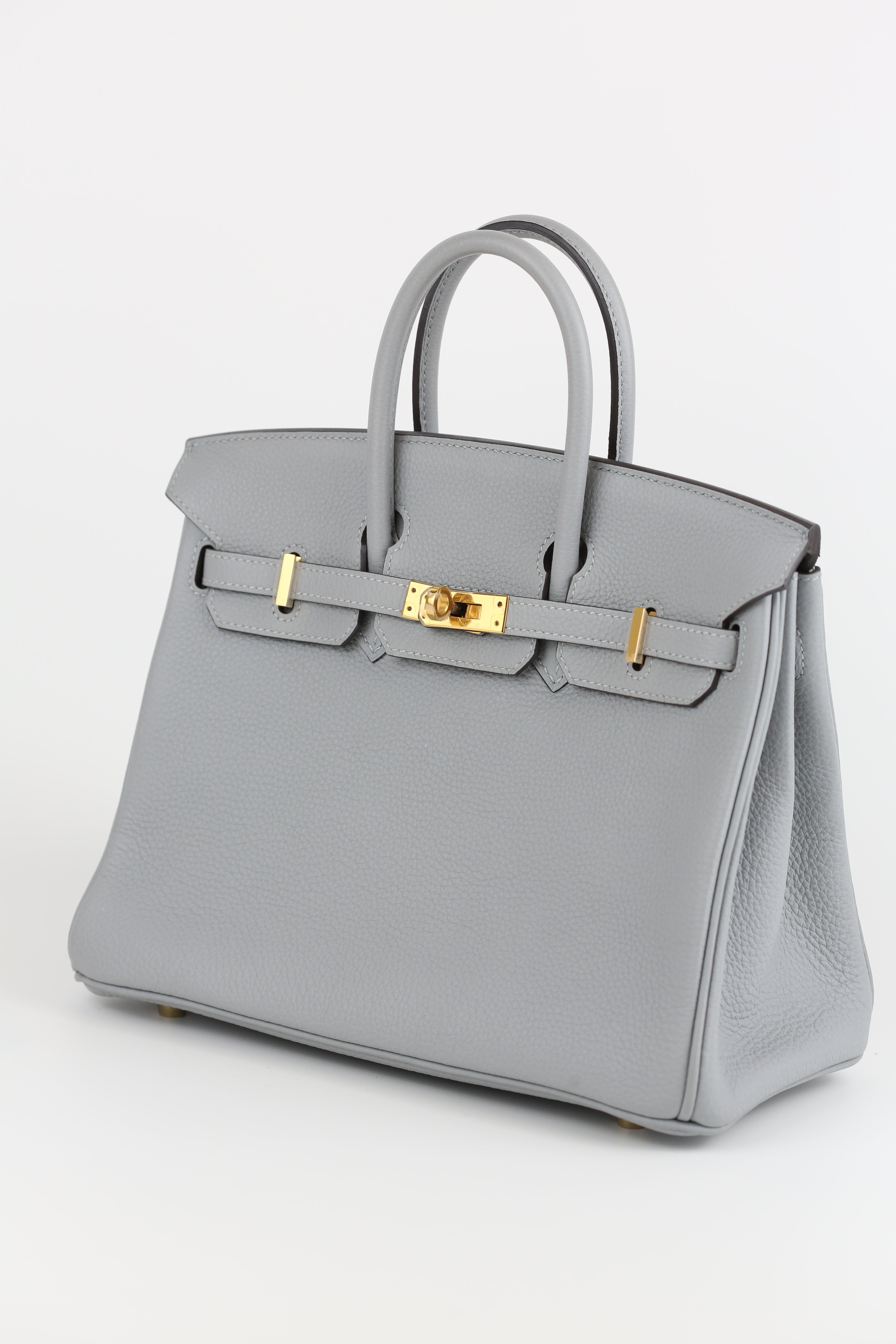 HERMÈS Togo Birkin 25 Blue Line