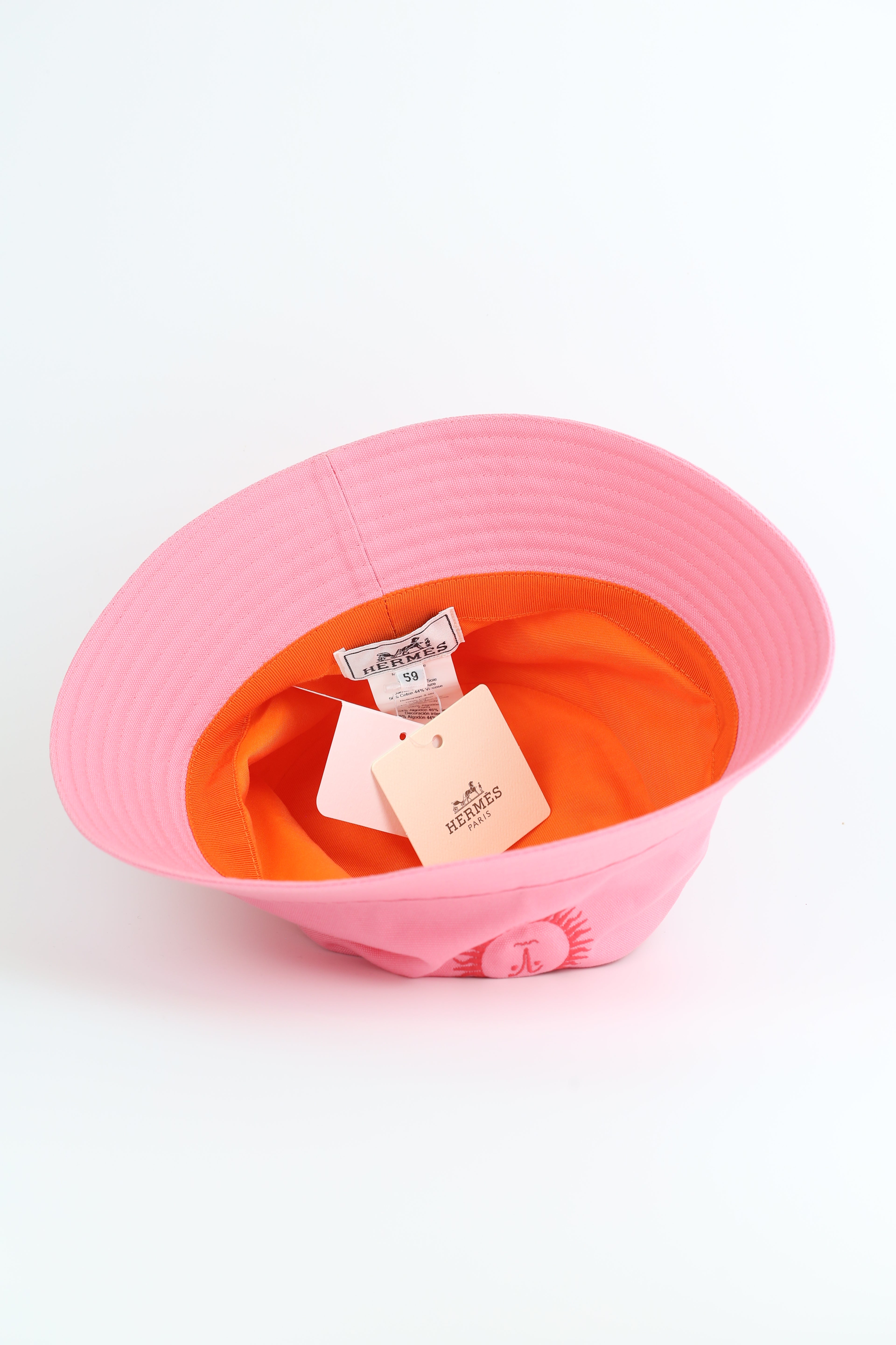 Hermes hat pink size 59