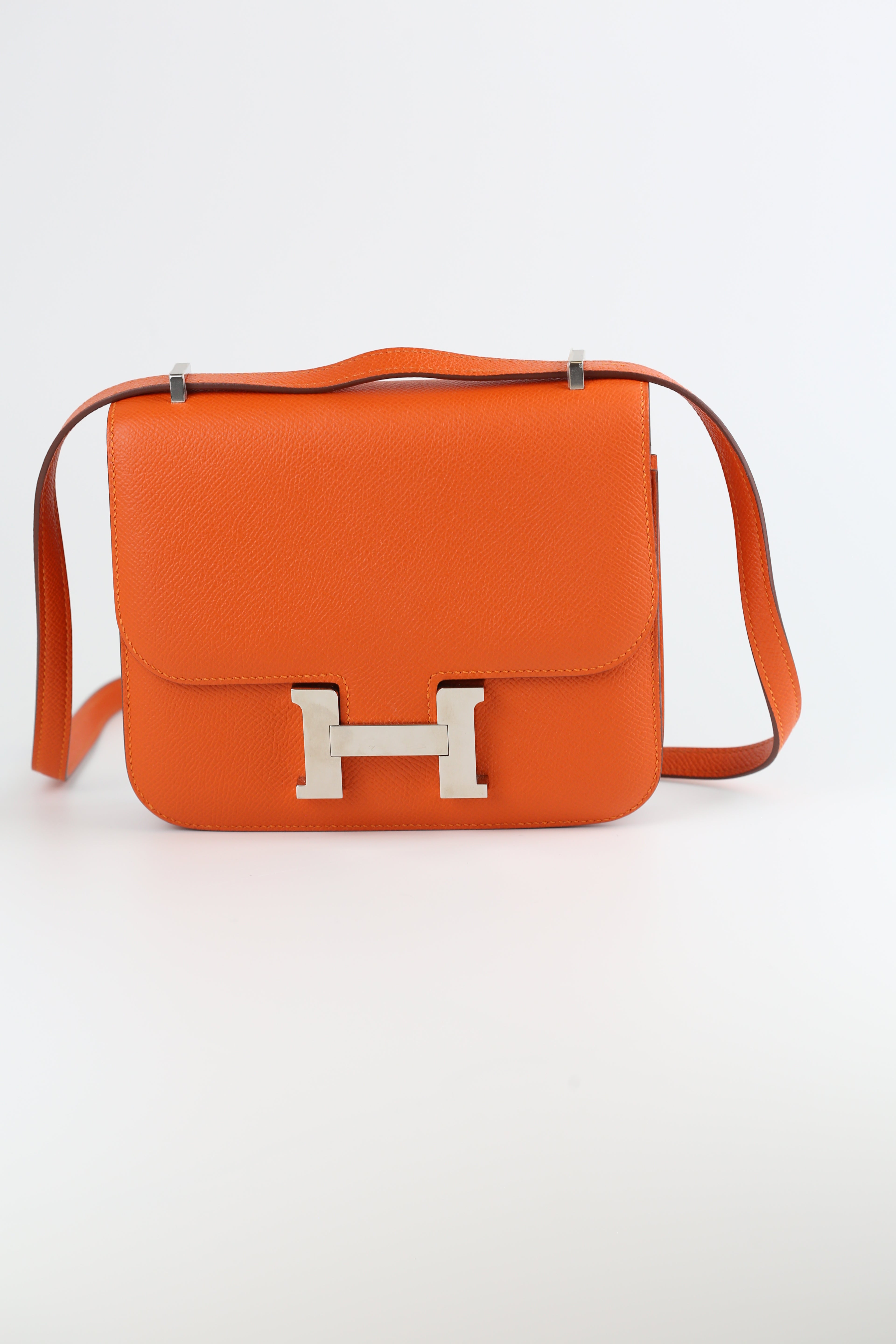 HERMES Epsom mini Constance Orange