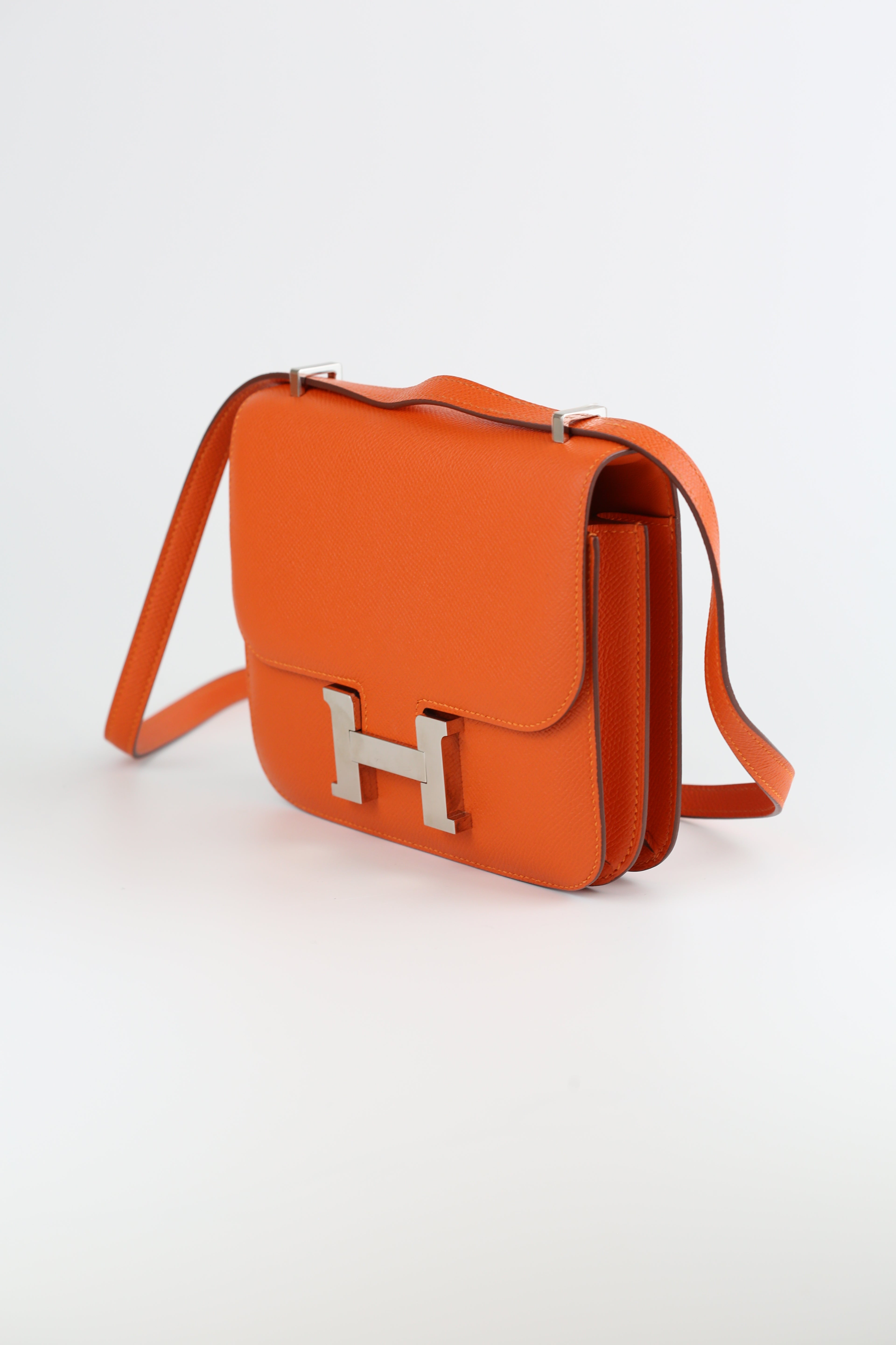 HERMES Epsom mini Constance Orange