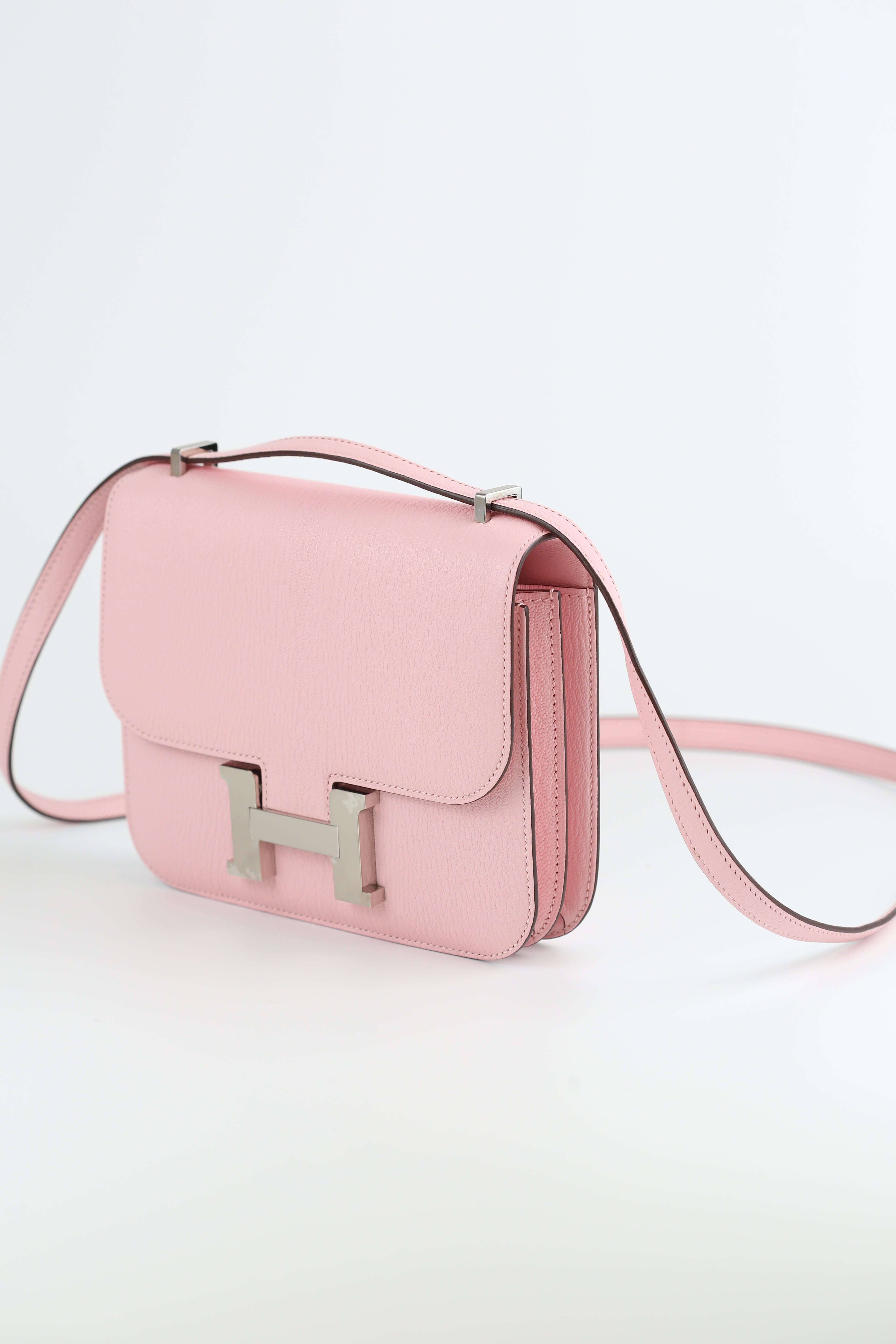 HERMES Chevre mini Constance Rose Sakura