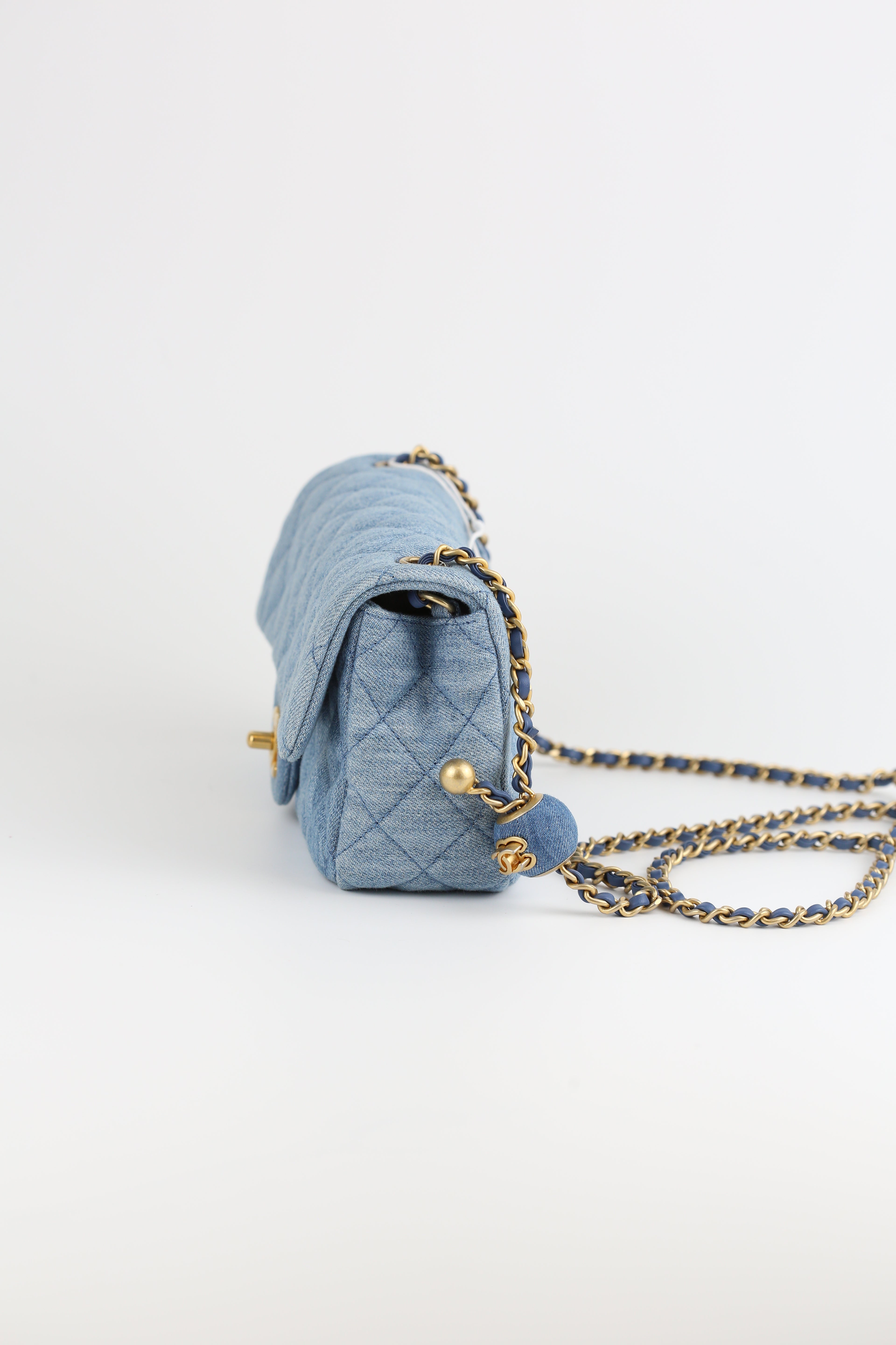 Chanel mini CF Jean Blue