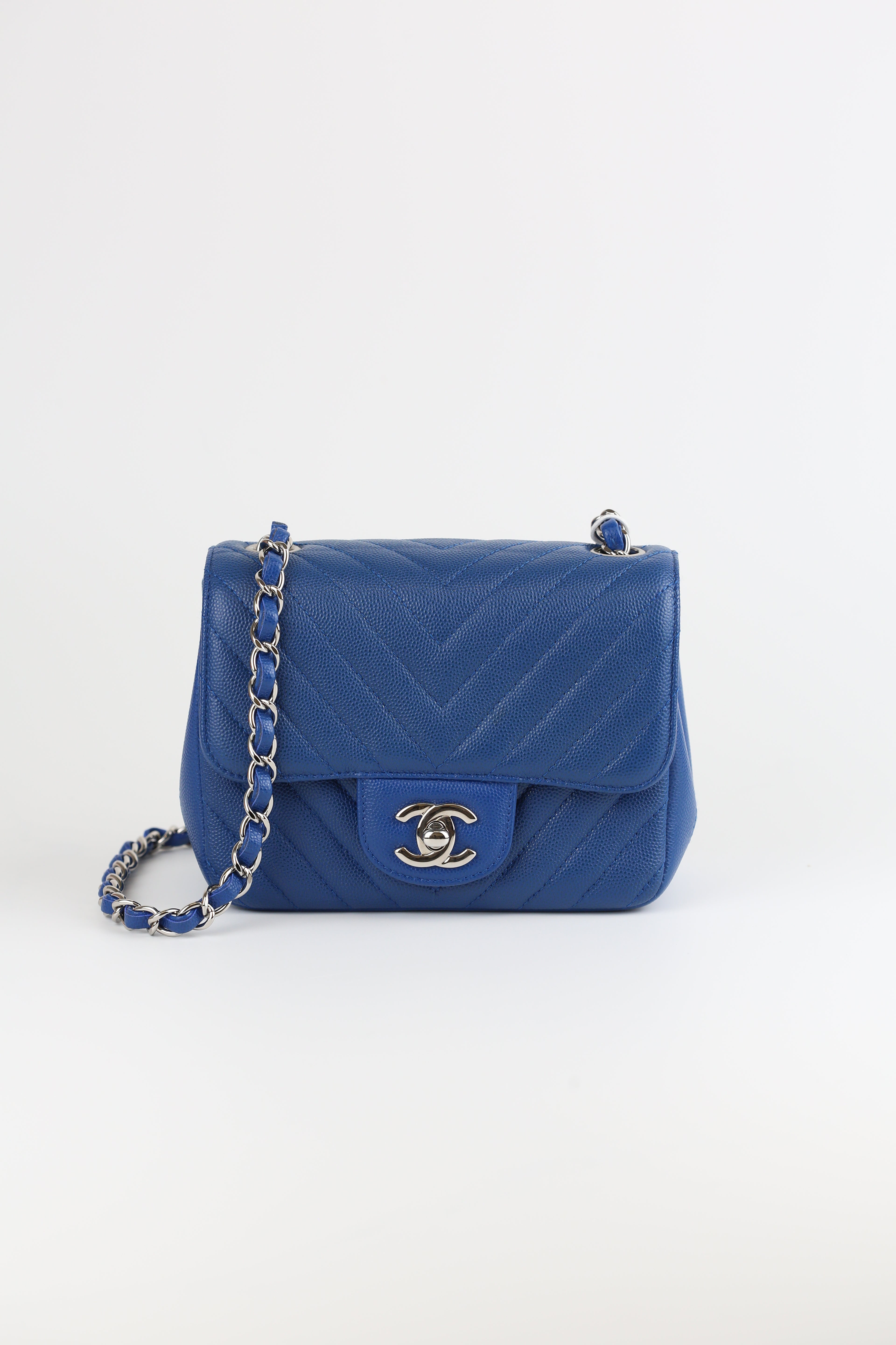 Chanel mini CF Navy Blue