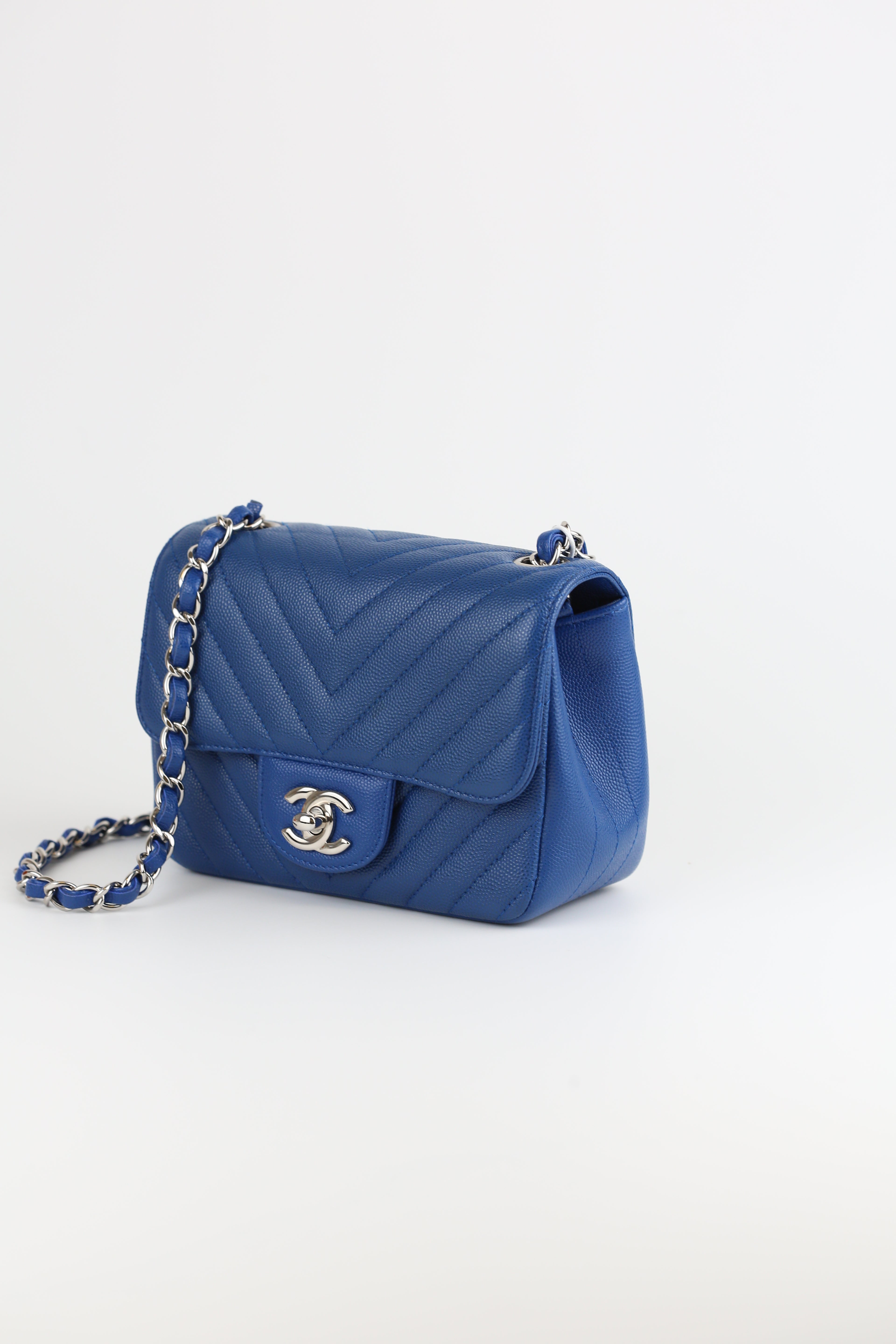 Chanel mini CF Navy Blue