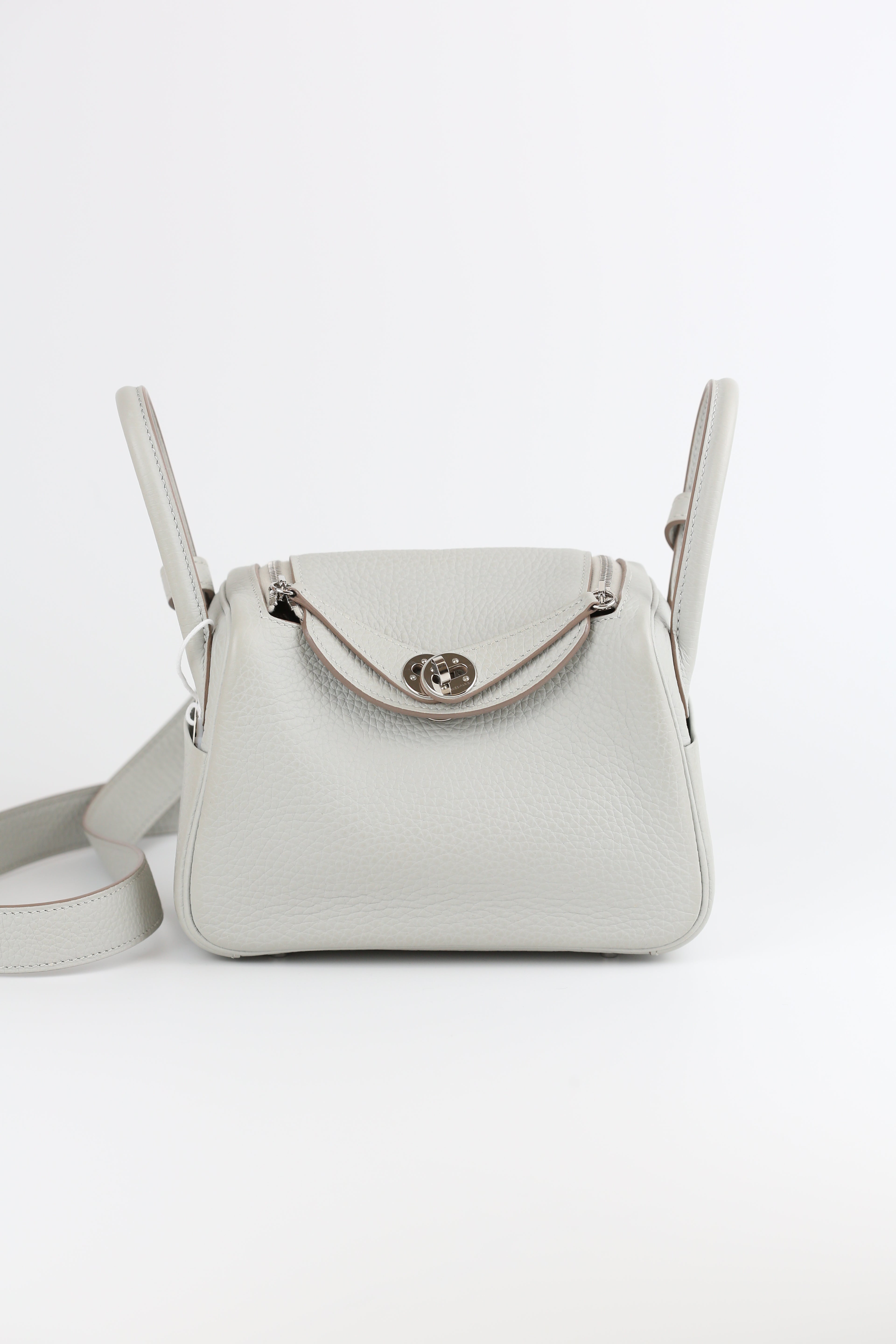 HERMÈS Clemence Mini Gris Perle