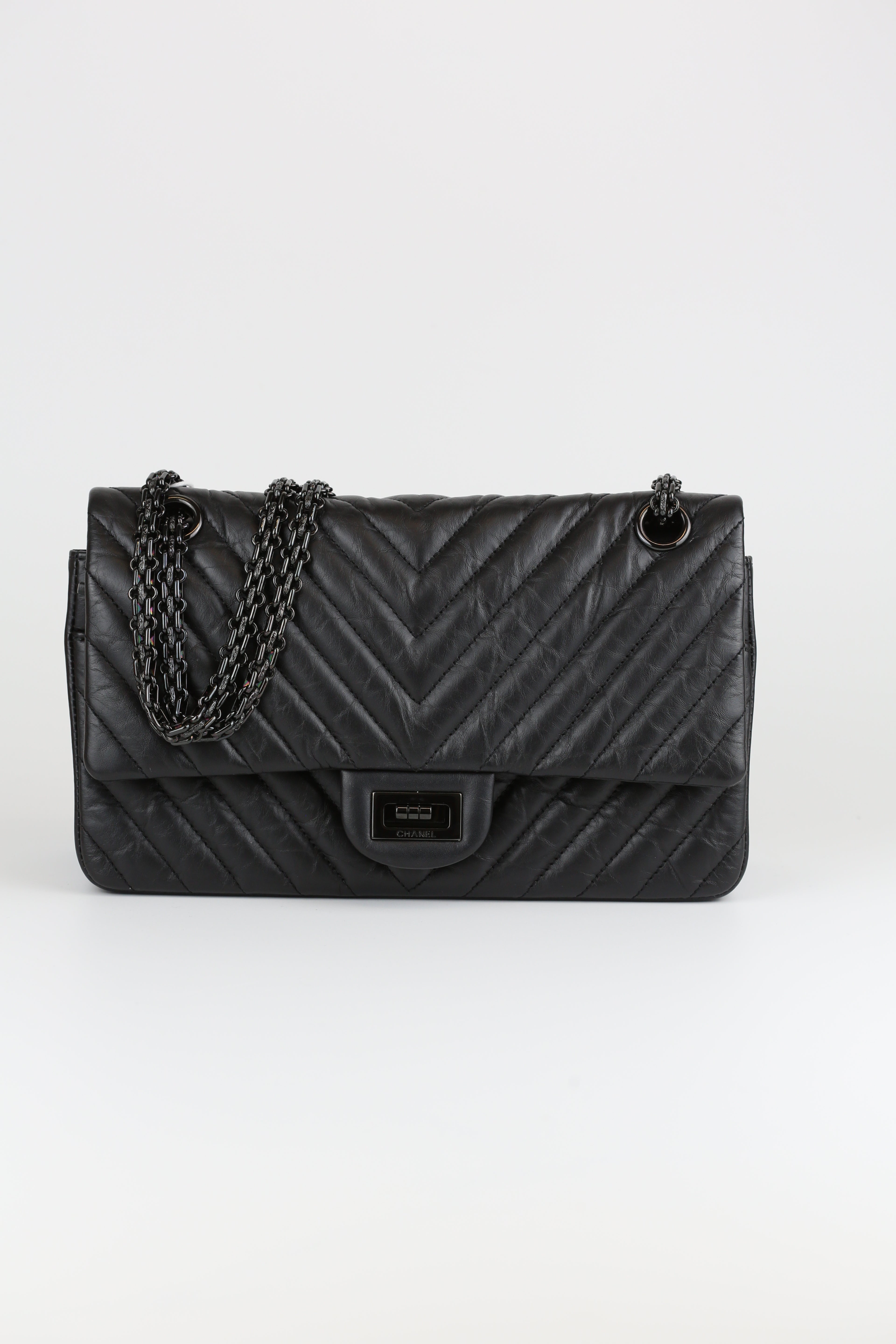 Chanel 2.55 Black&Black