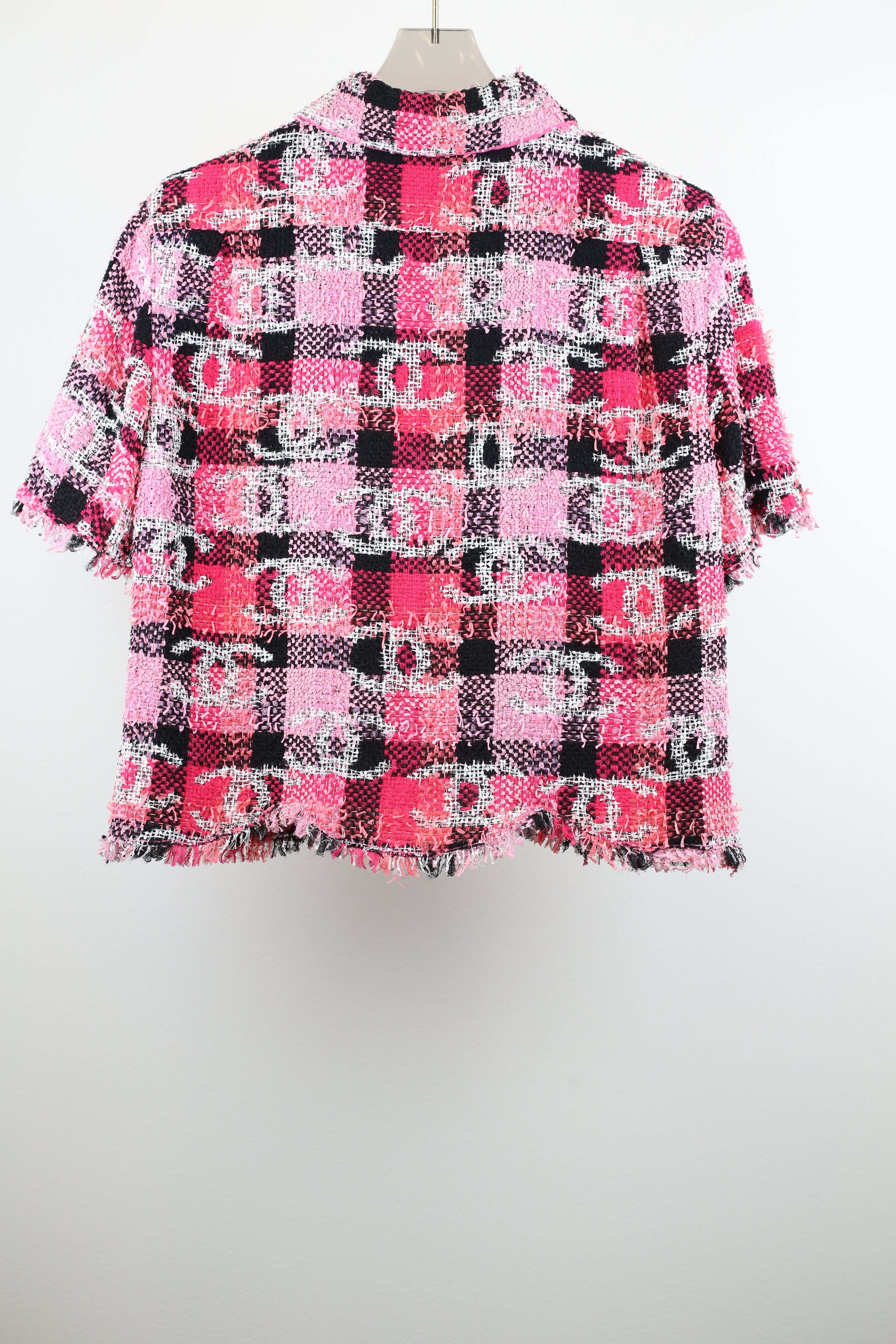 Chanel short-sleeve logo top Pink