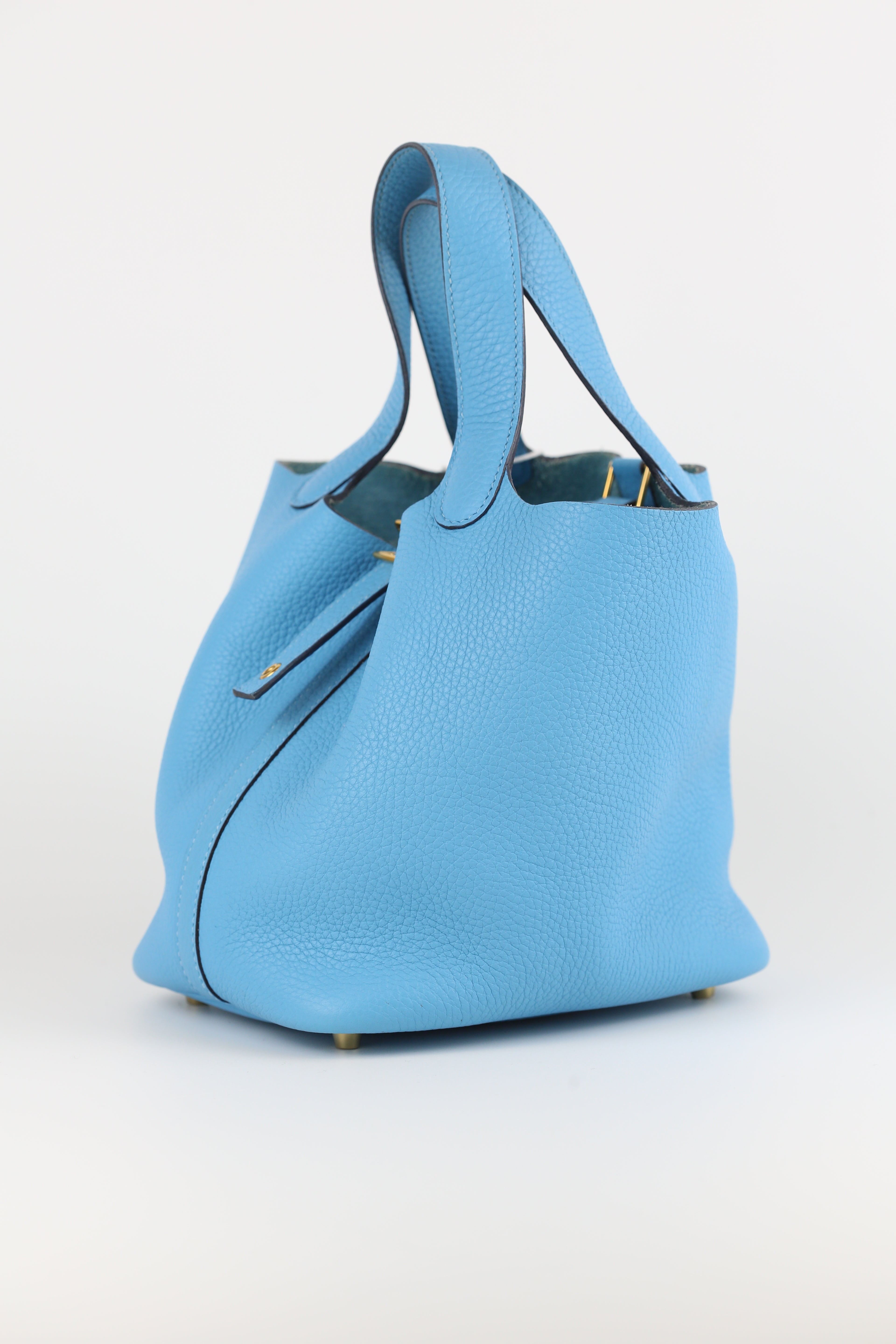 Hermes Clemence Picotin 18 Blue de Nord