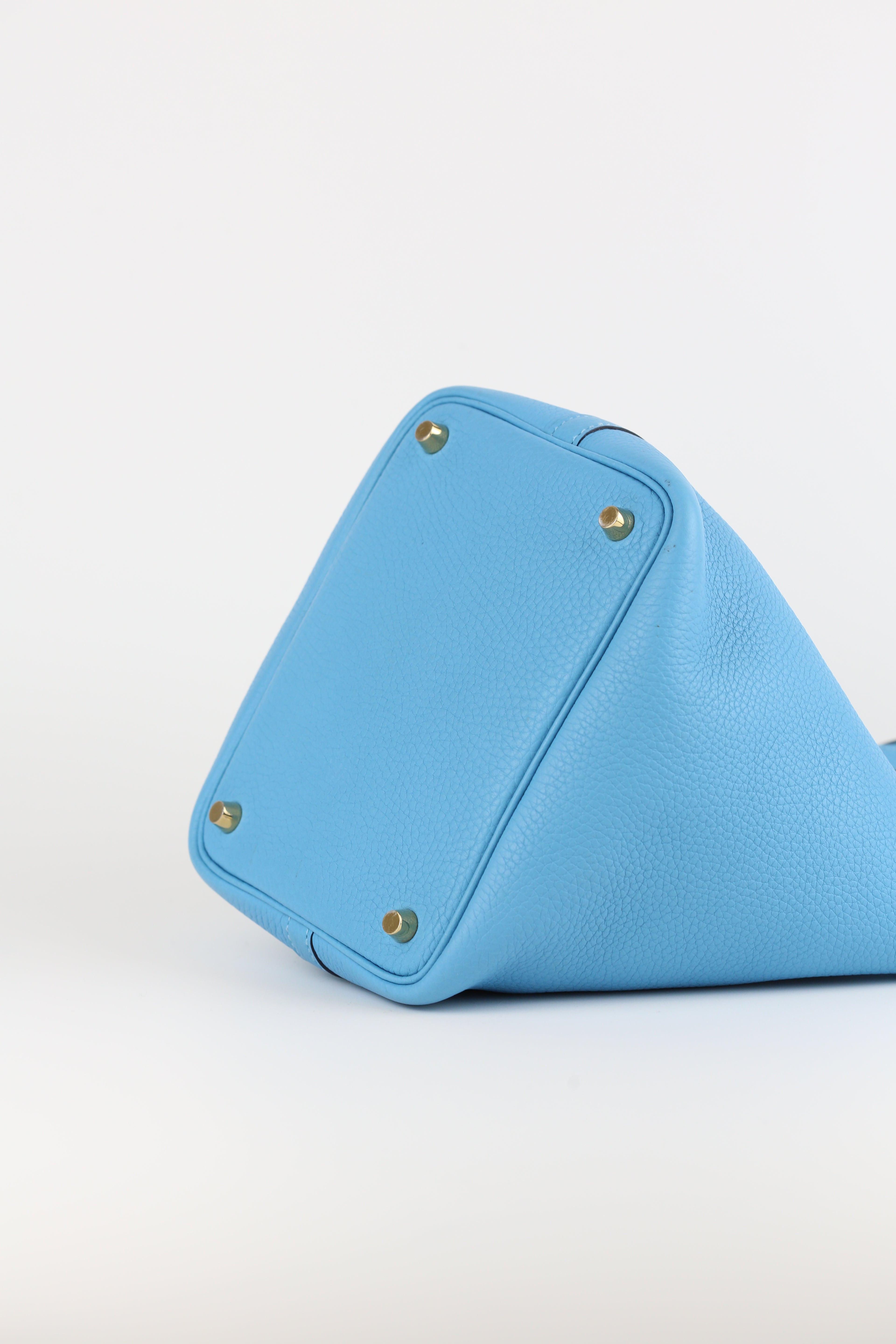 Hermes Clemence Picotin 18 Blue de Nord