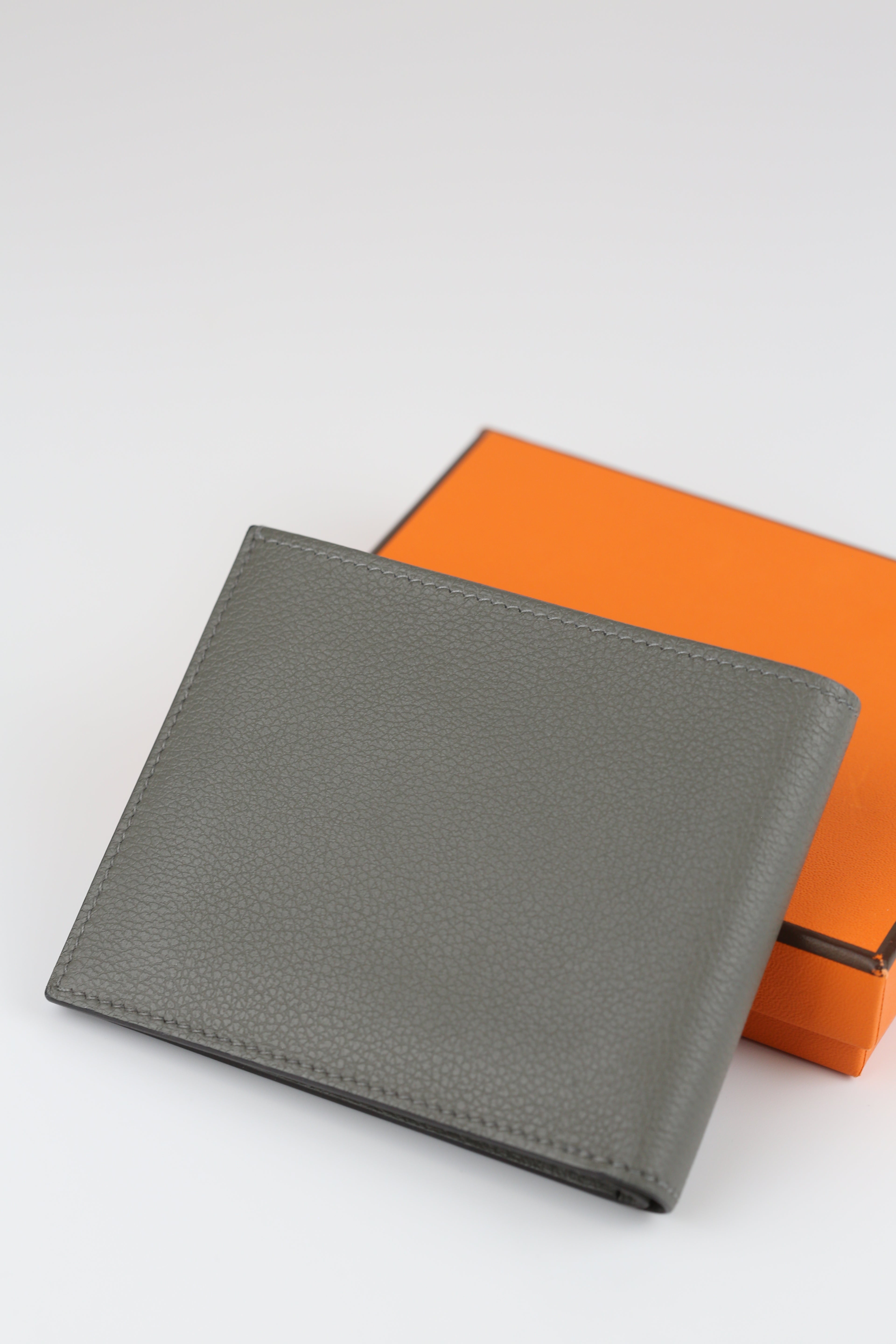 Hermes Fold Wallet Gray