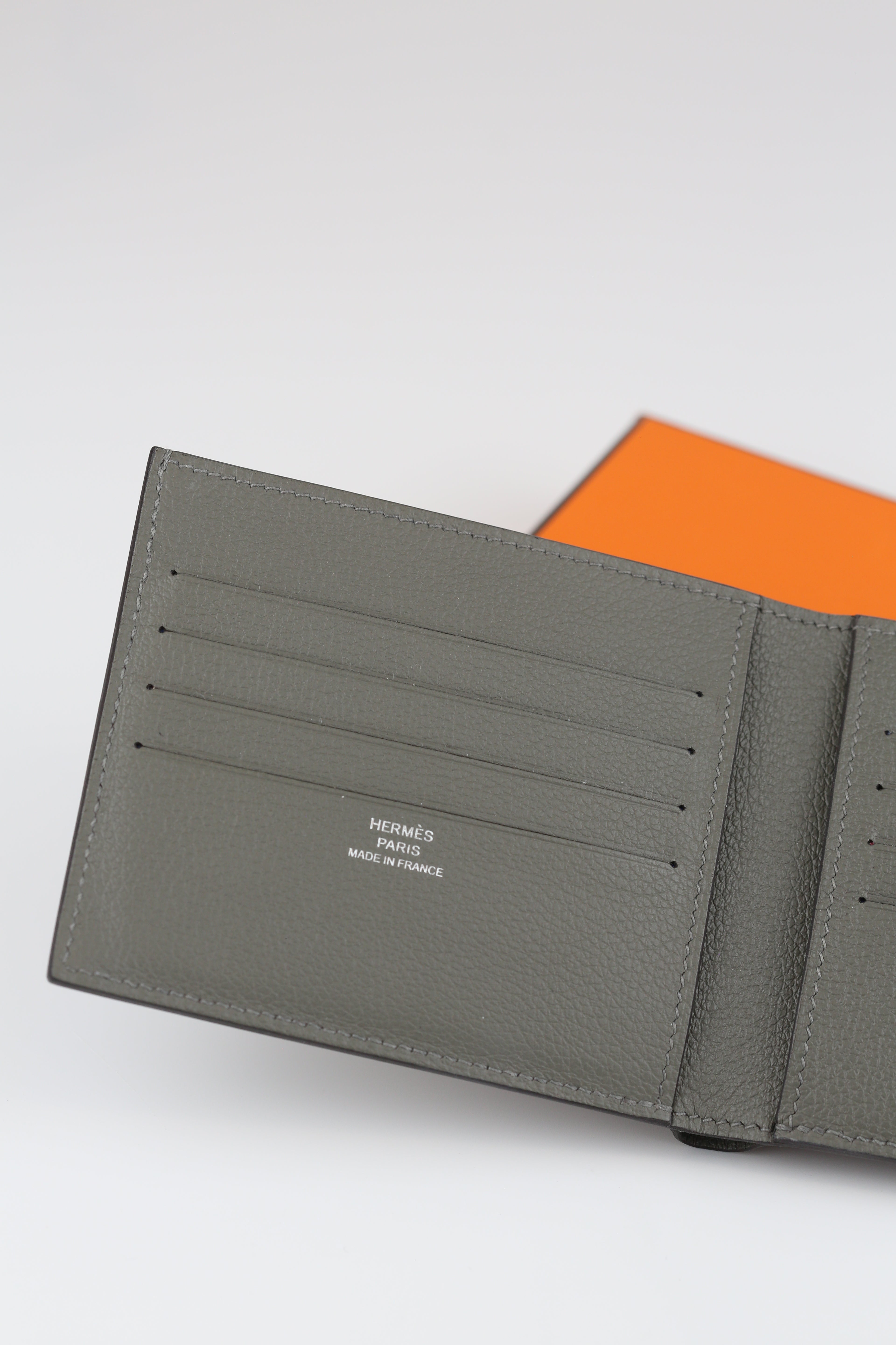 Hermes Fold Wallet Gray