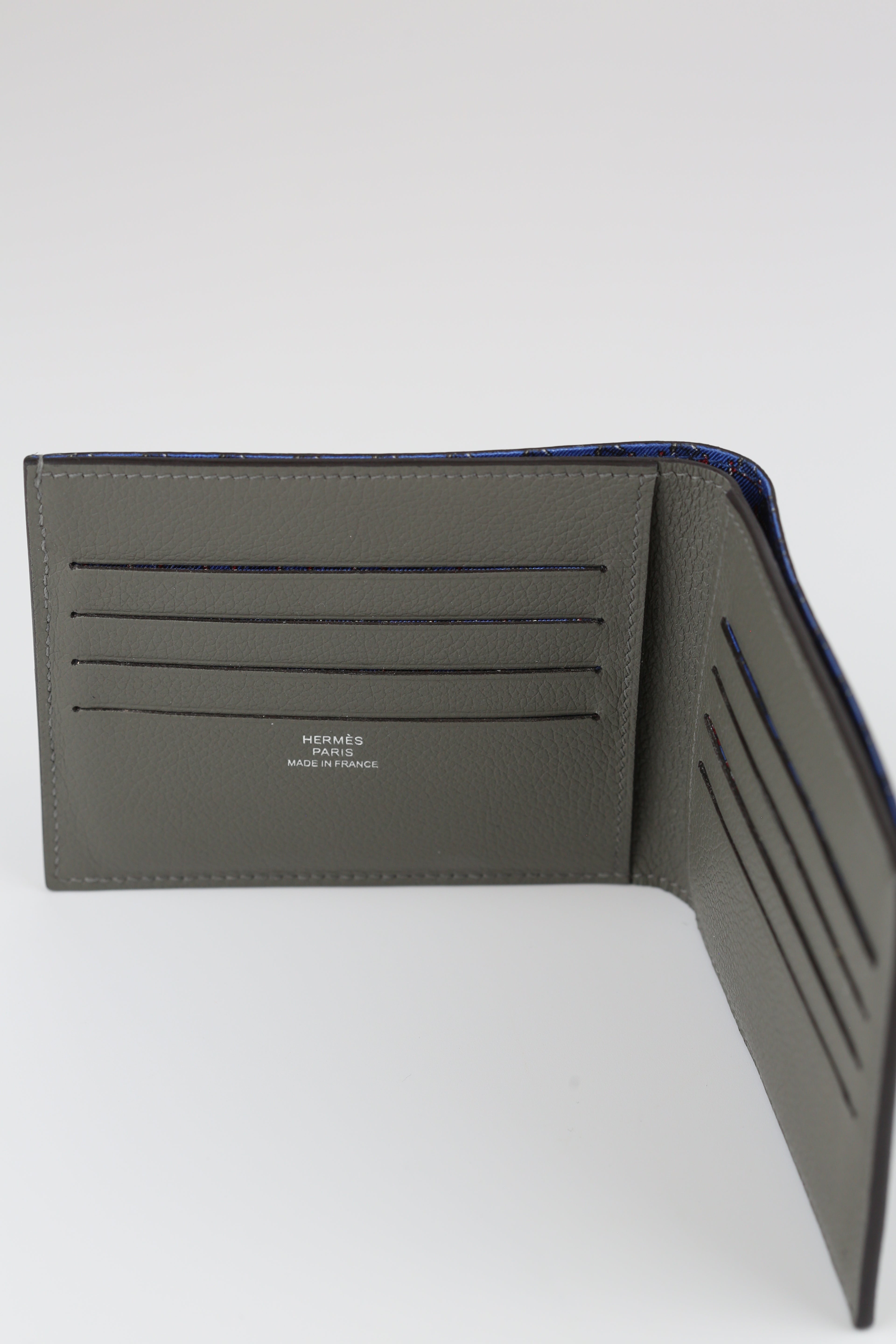 Hermes Fold Wallet Gray