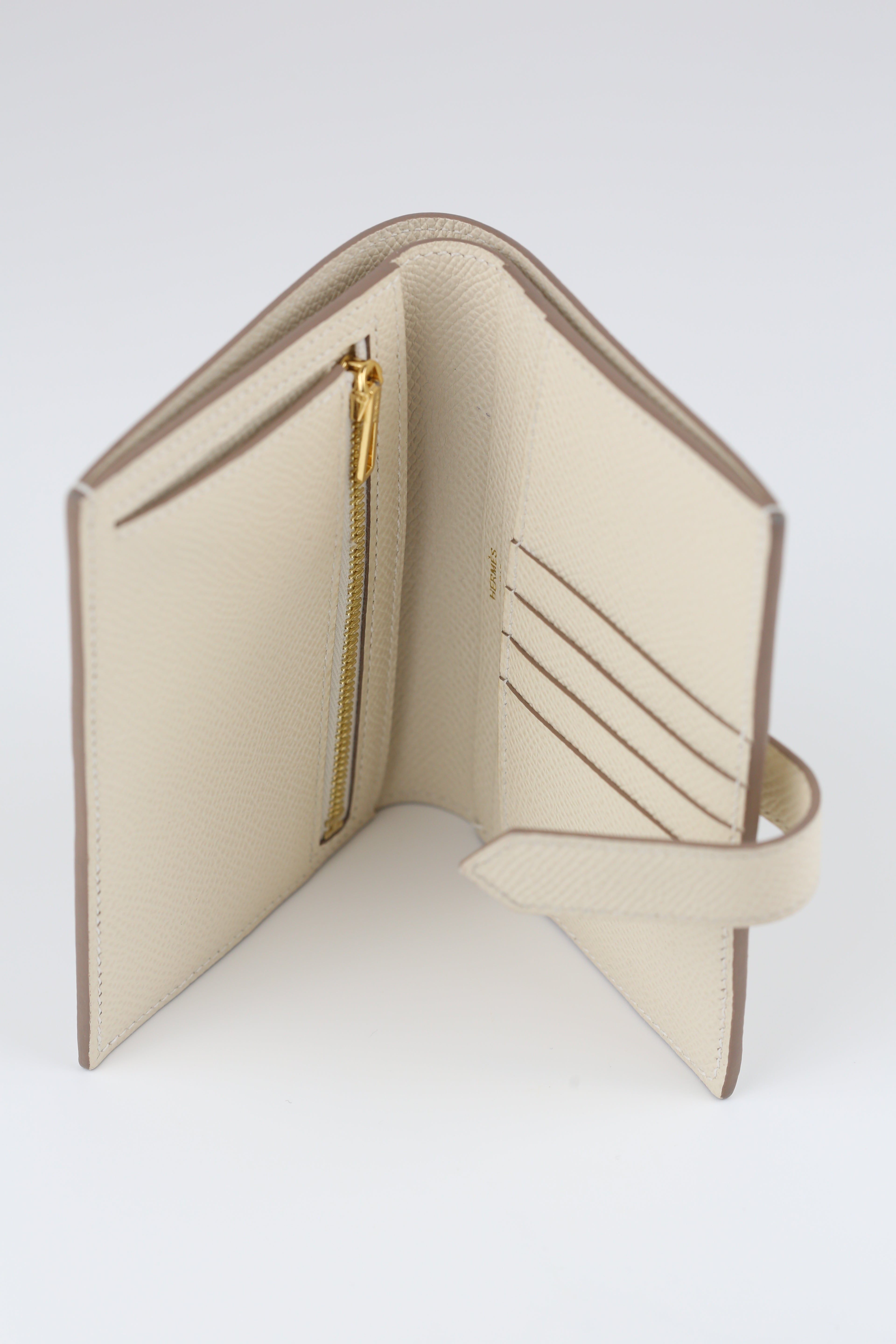 Hermes Bearn Wallet Craie