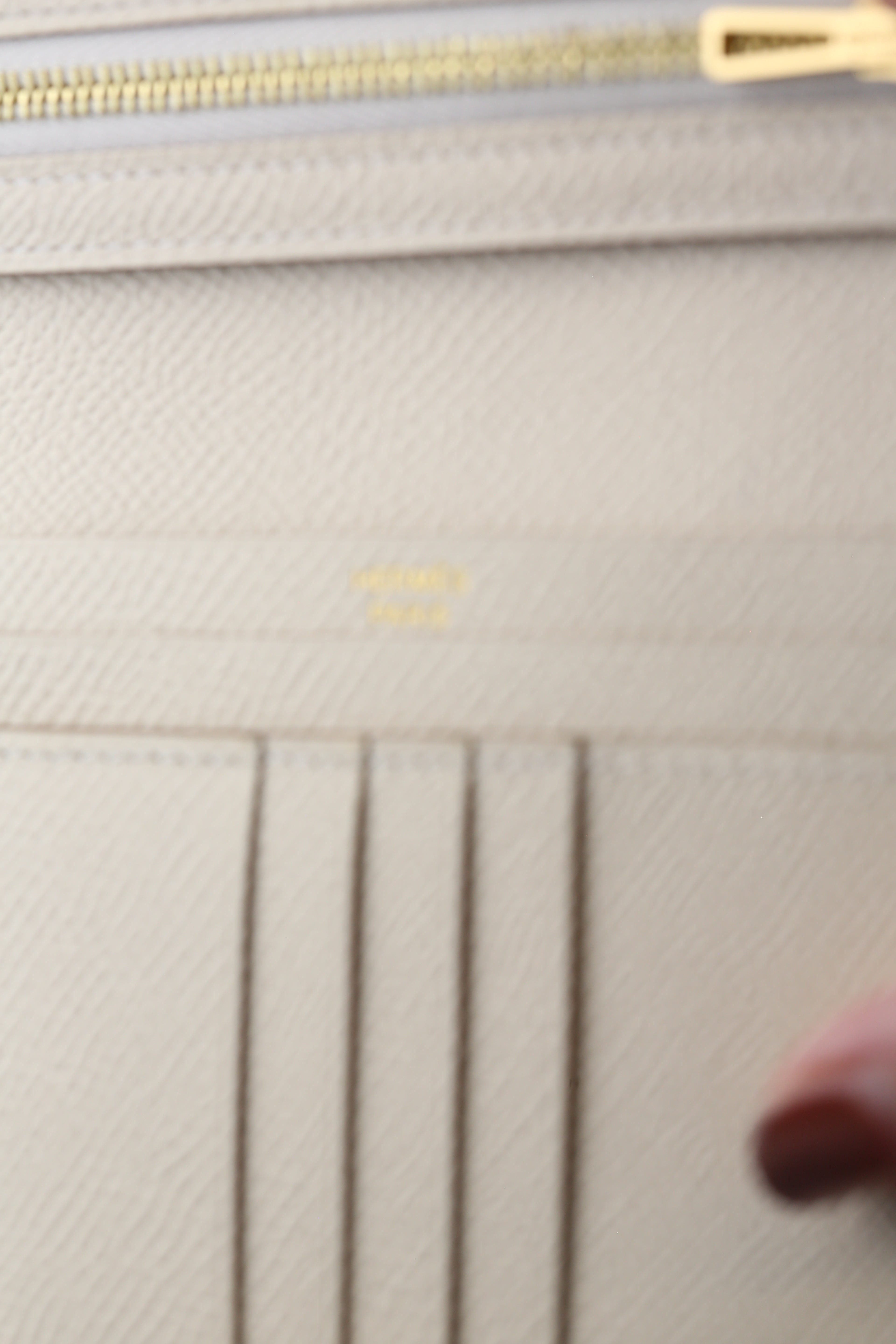 Hermes Bearn Wallet Craie