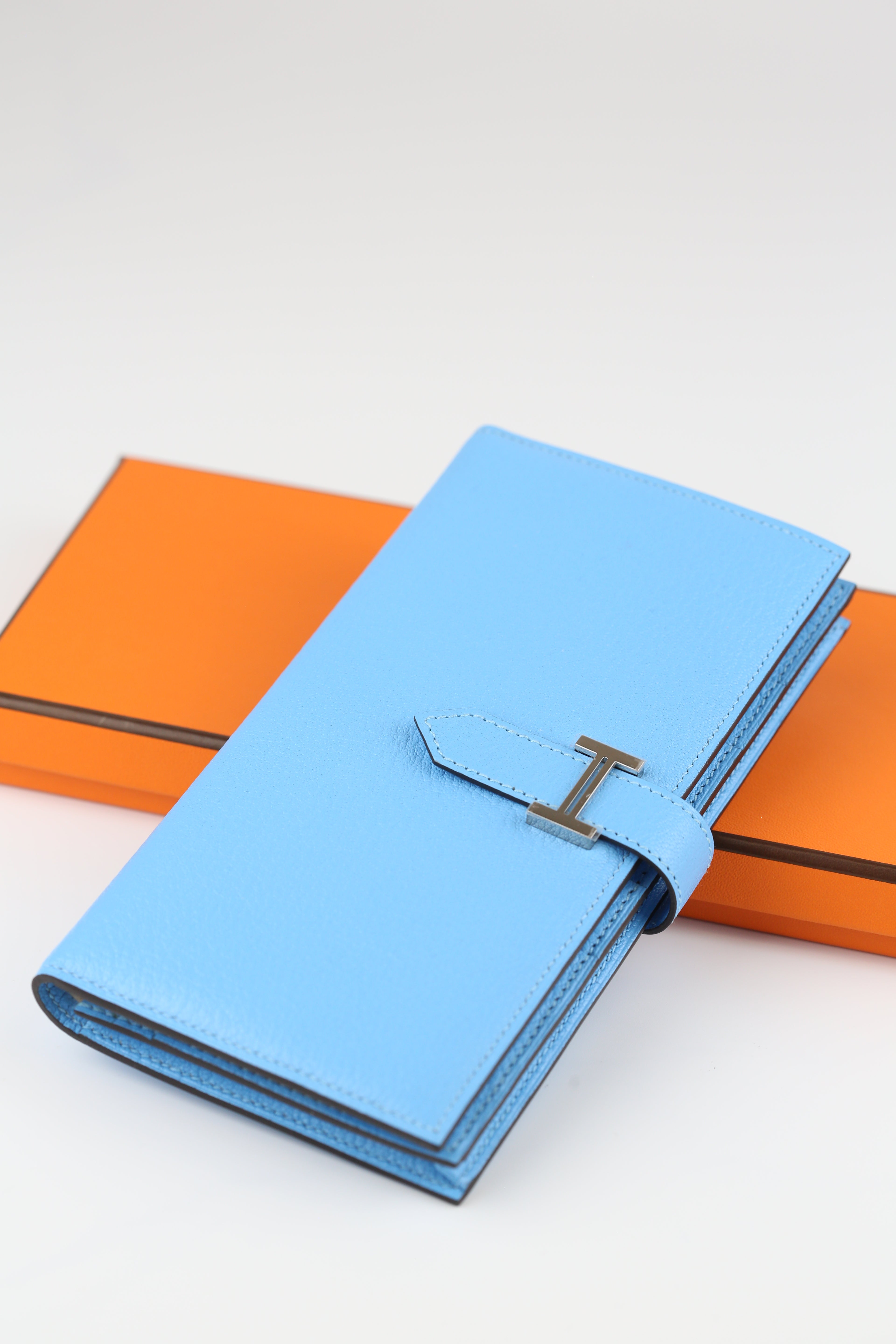 Hermes Bearn Wallet Blue