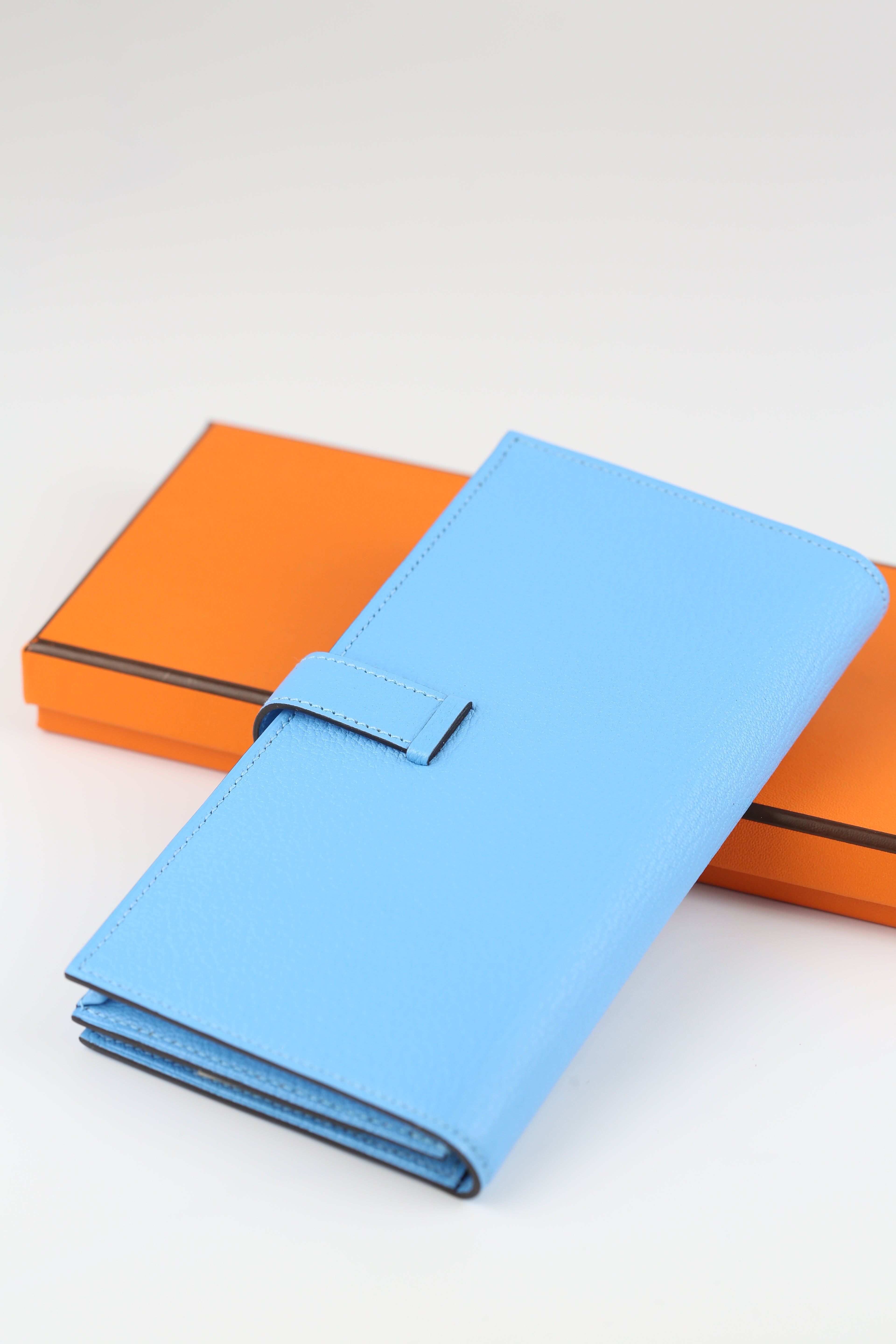 Hermes Bearn Wallet Blue