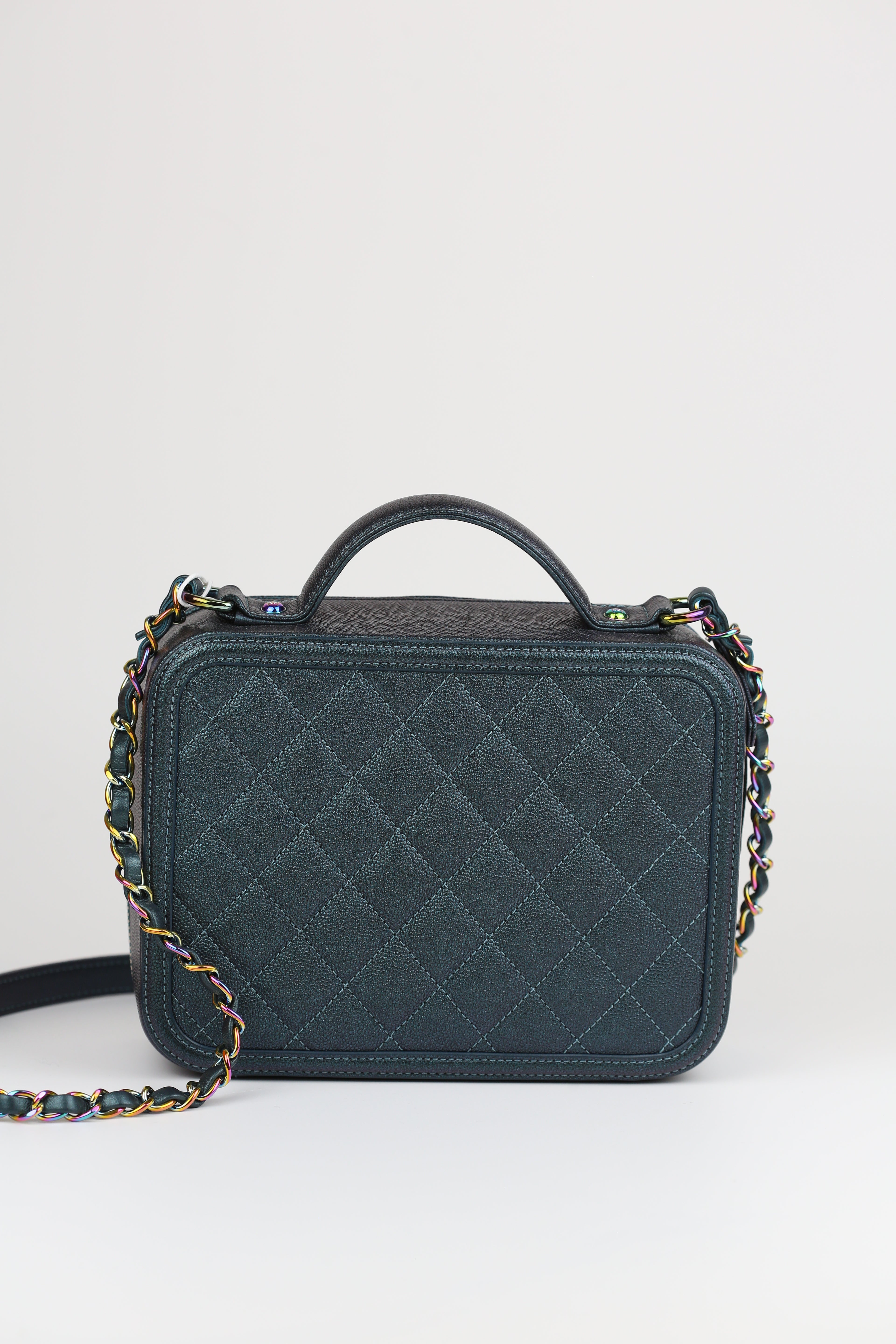 Chanel VanityCase M Dark Turquoide
