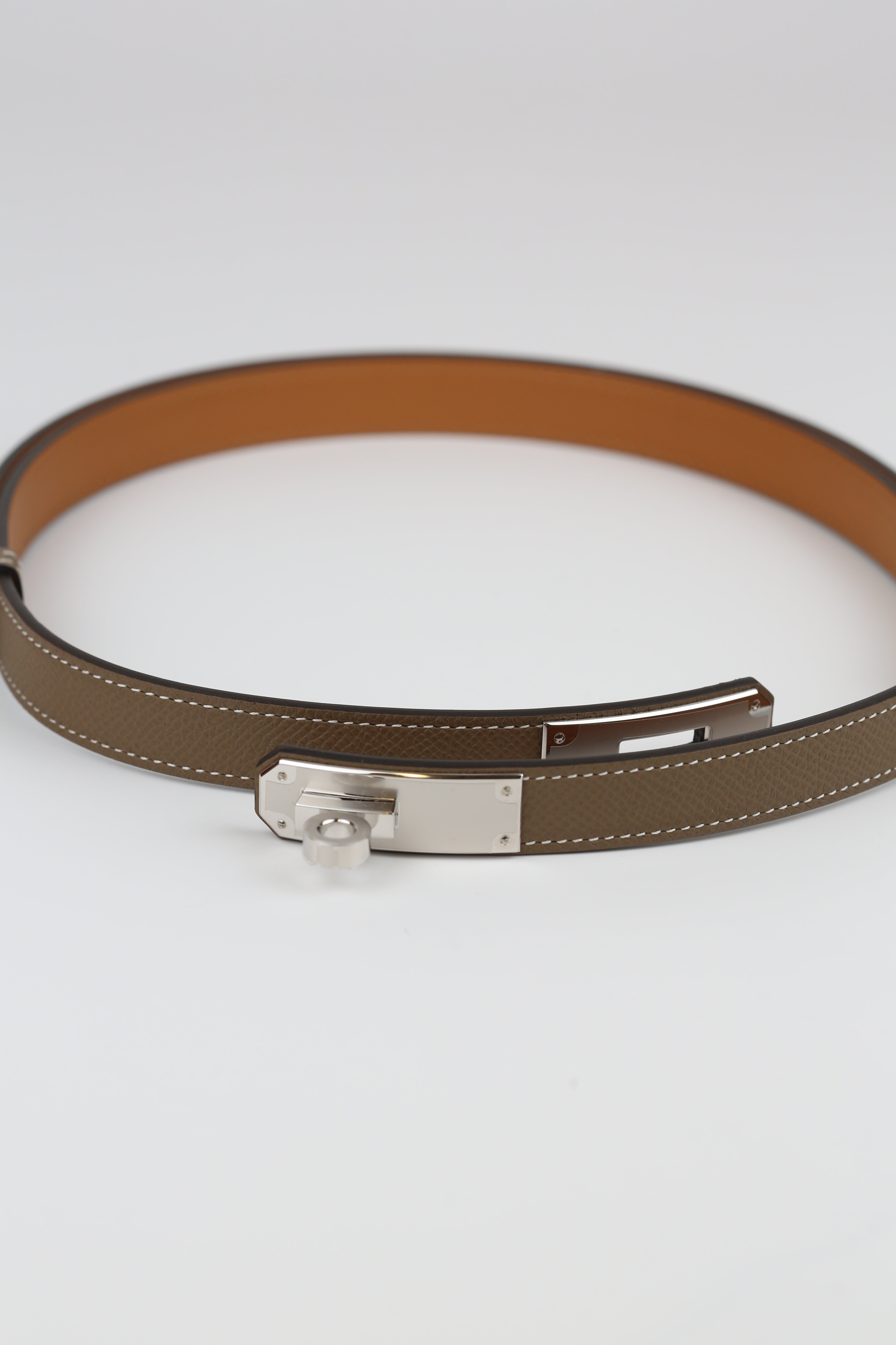 Hermes H Belt Double side Noir & Gold