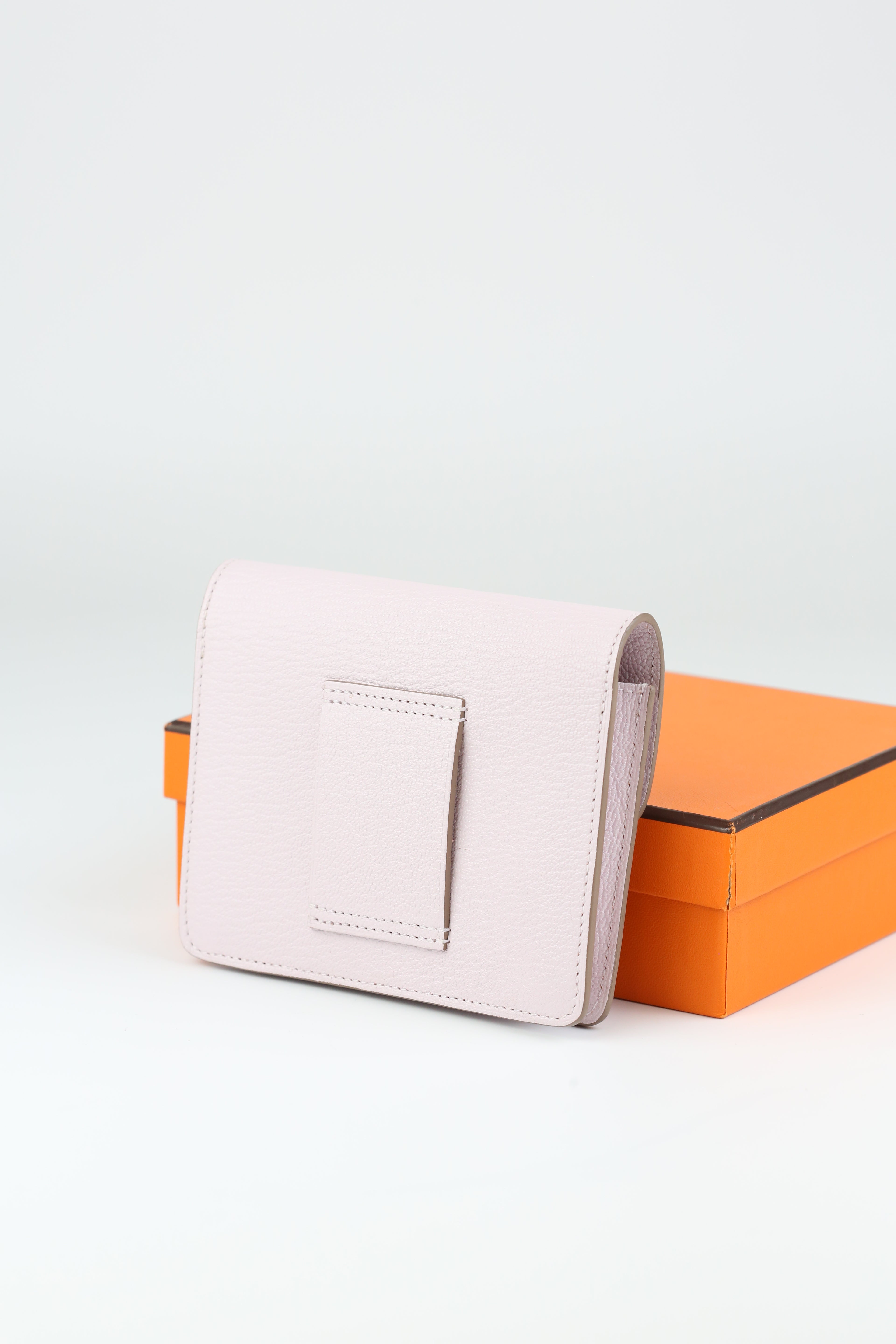 Hermes Roulis Slim Wallet Mauve Pale