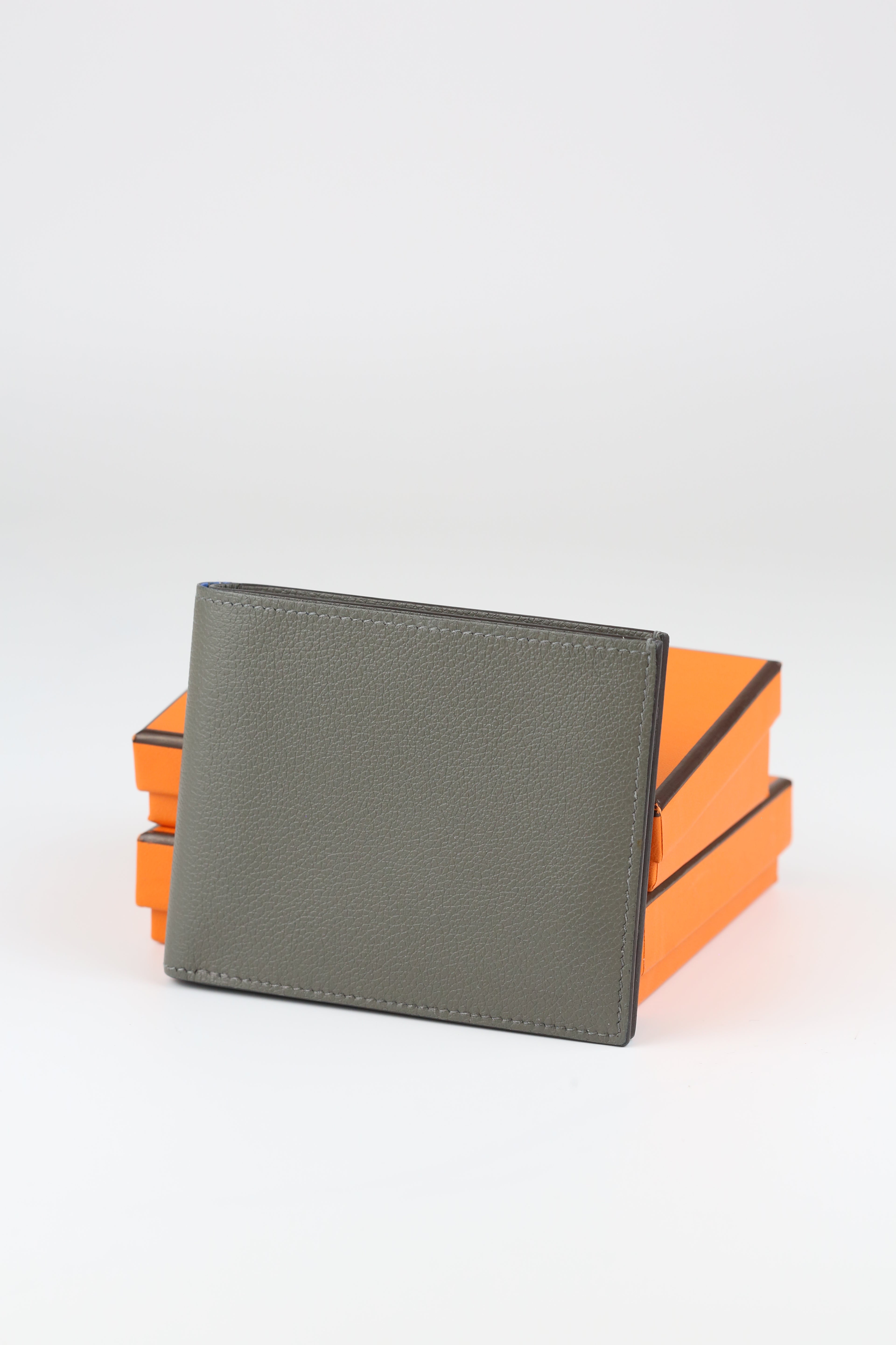Hermes Fold Wallet Gray