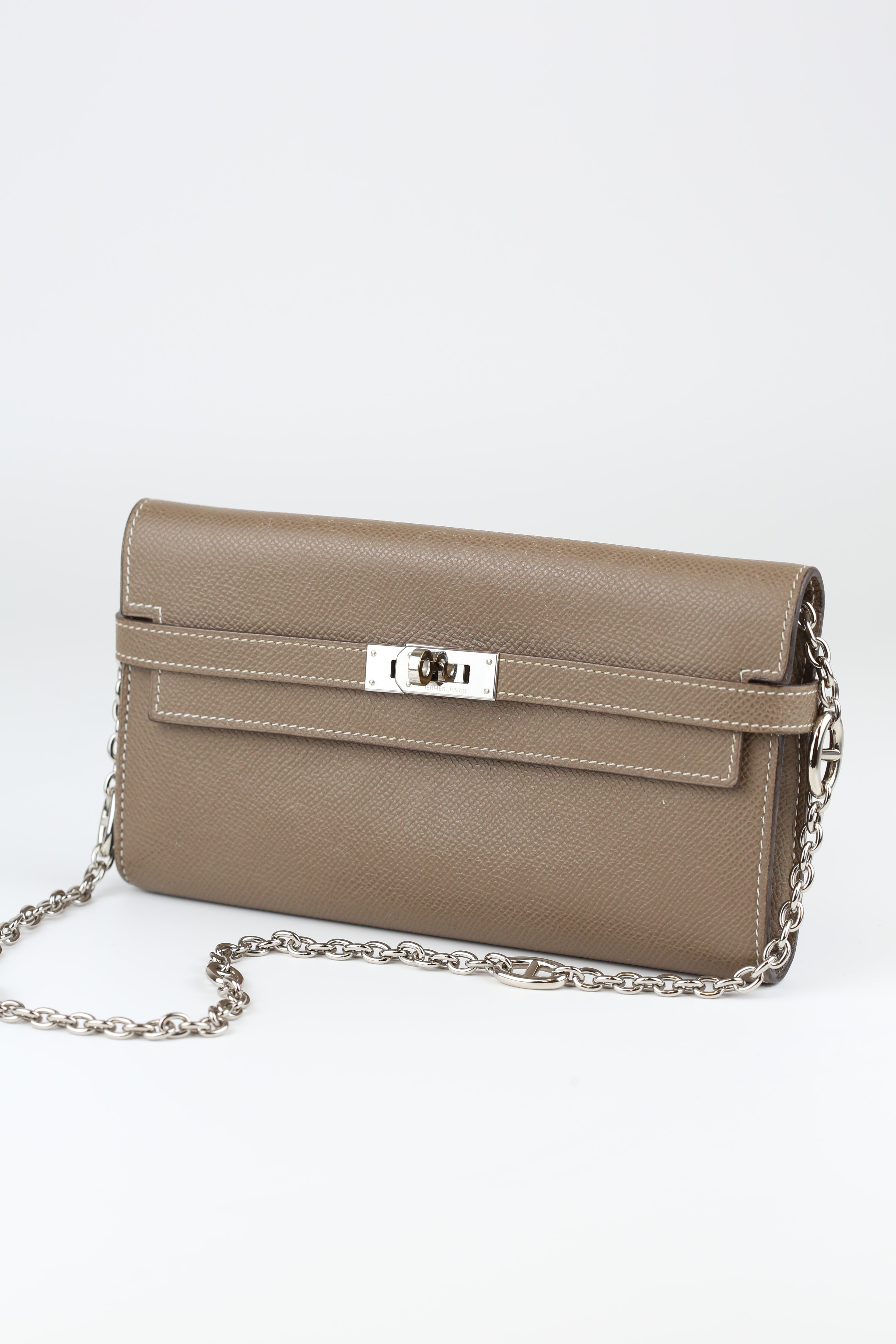 Hermes Kelly Wallet Etoupe
