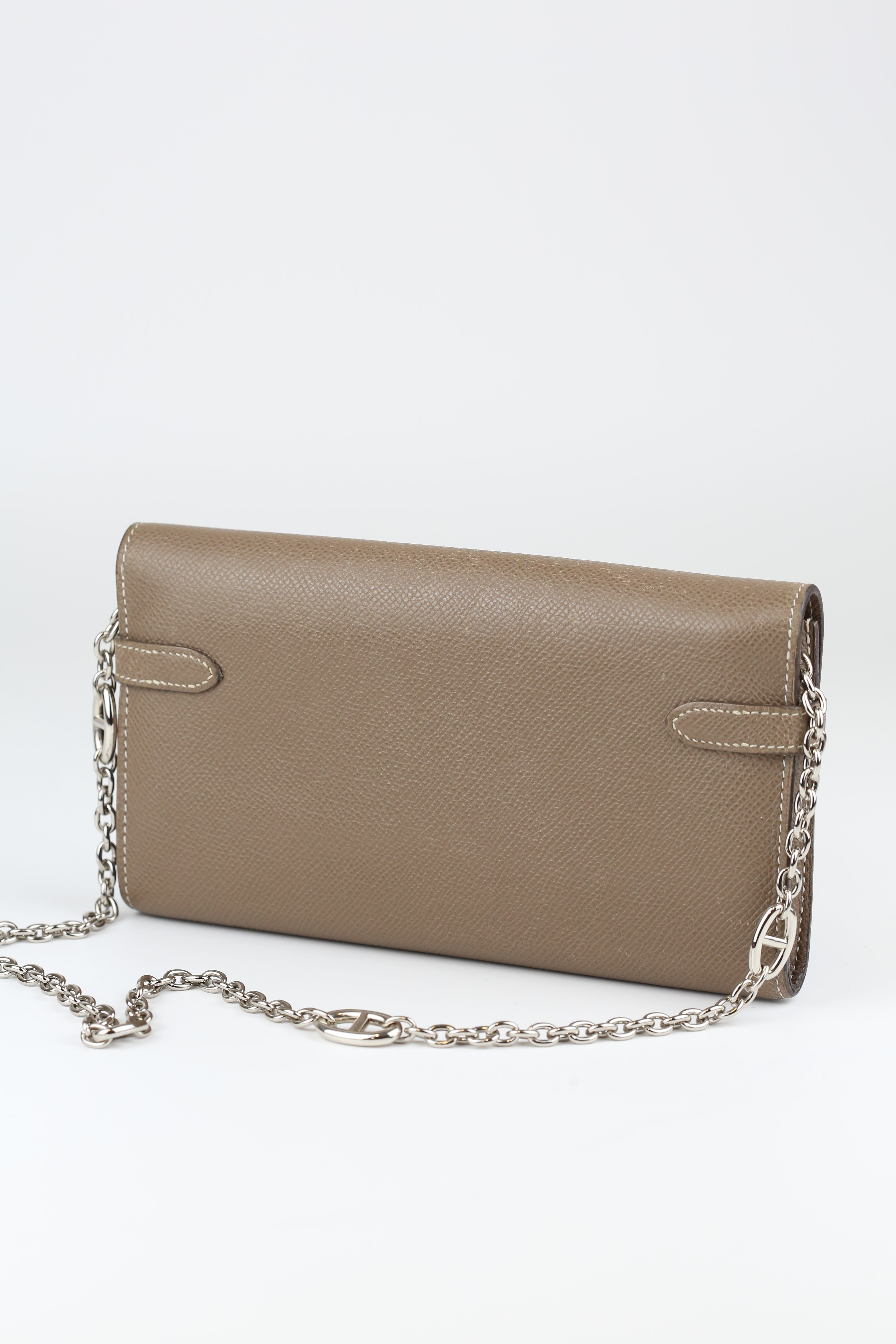 Hermes Kelly Wallet Etoupe