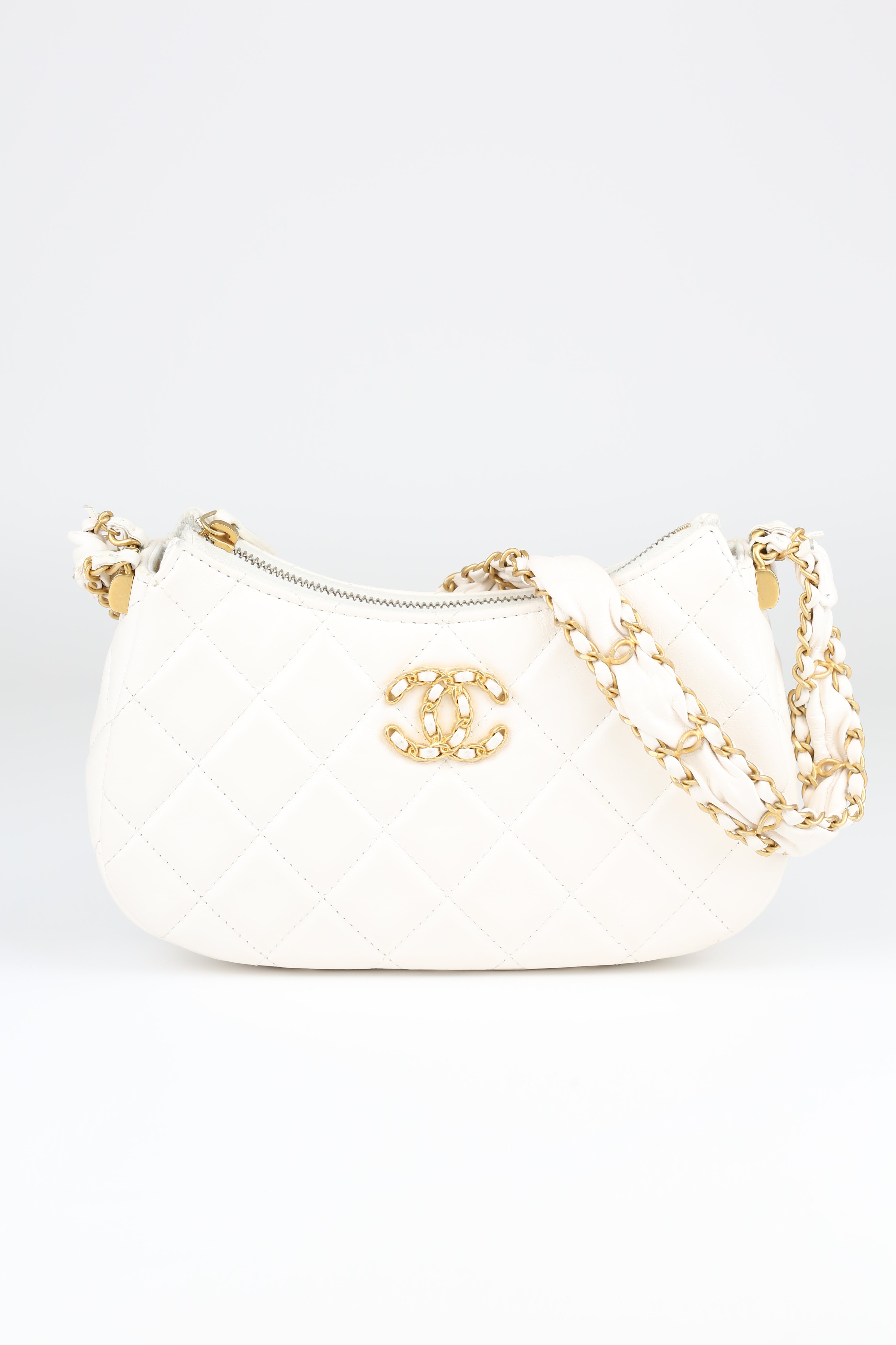 Chanel Hobo White
