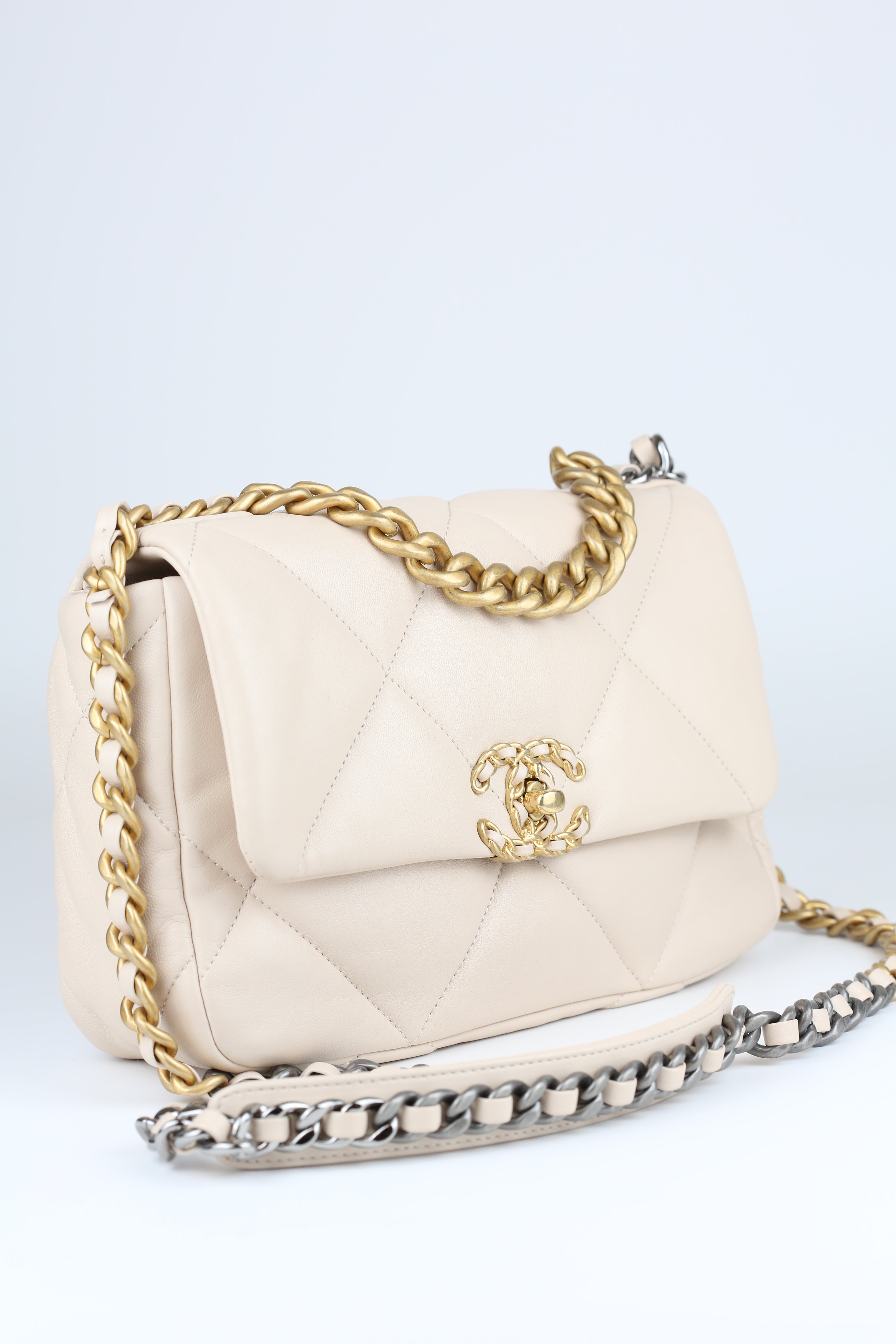 Chanel 19 Bag Nude