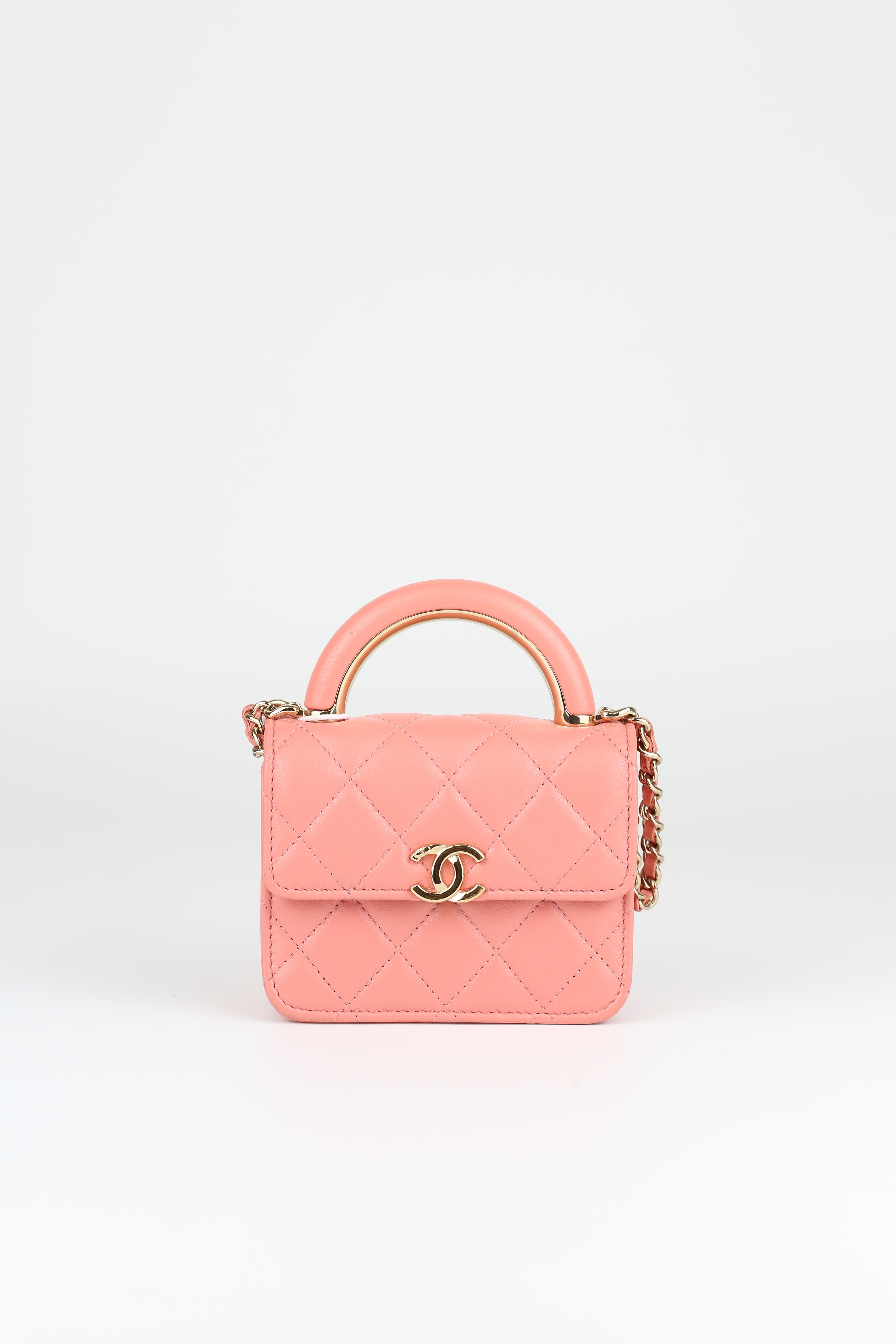 Chanel Mini Handle coral