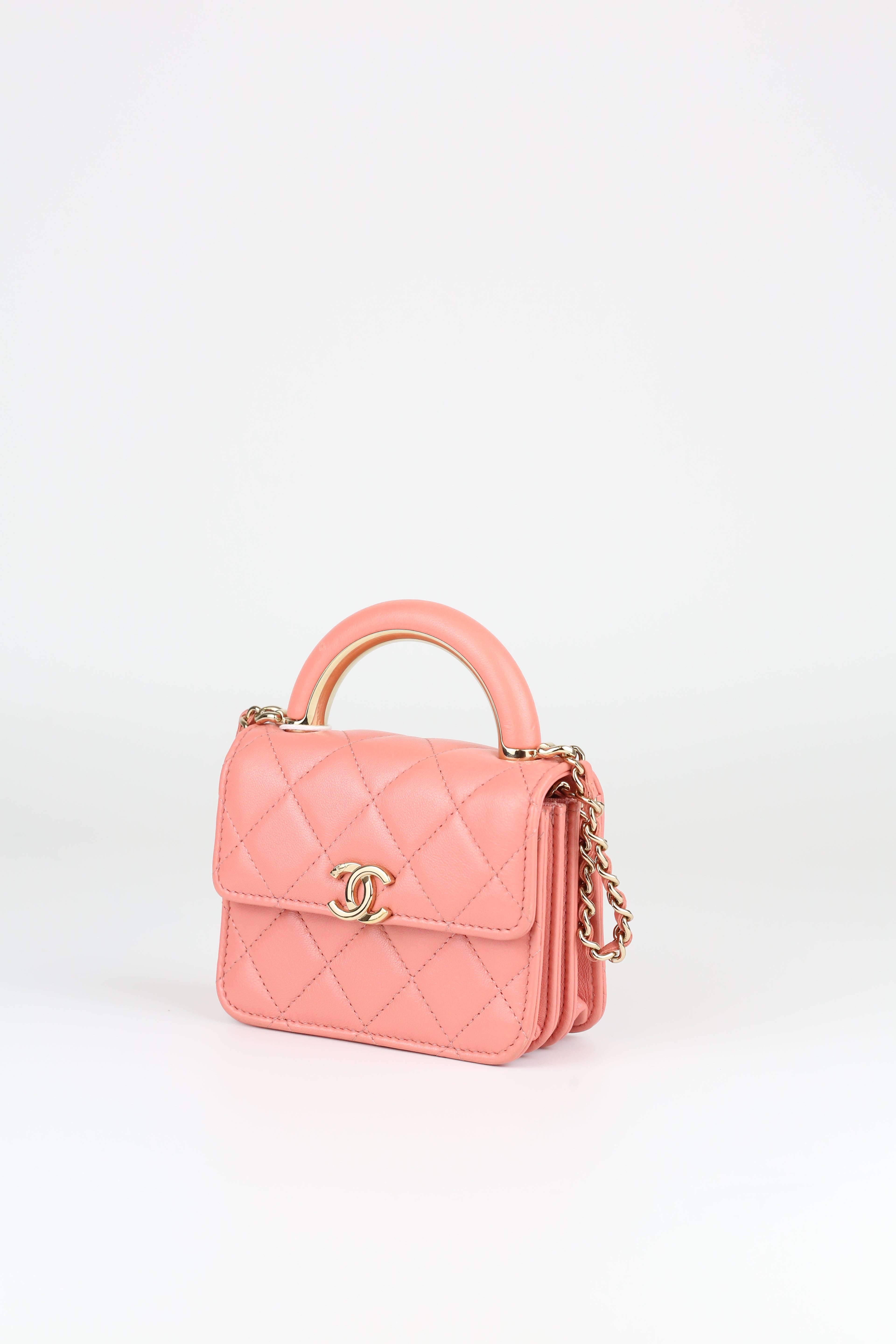 Chanel Mini Handle coral