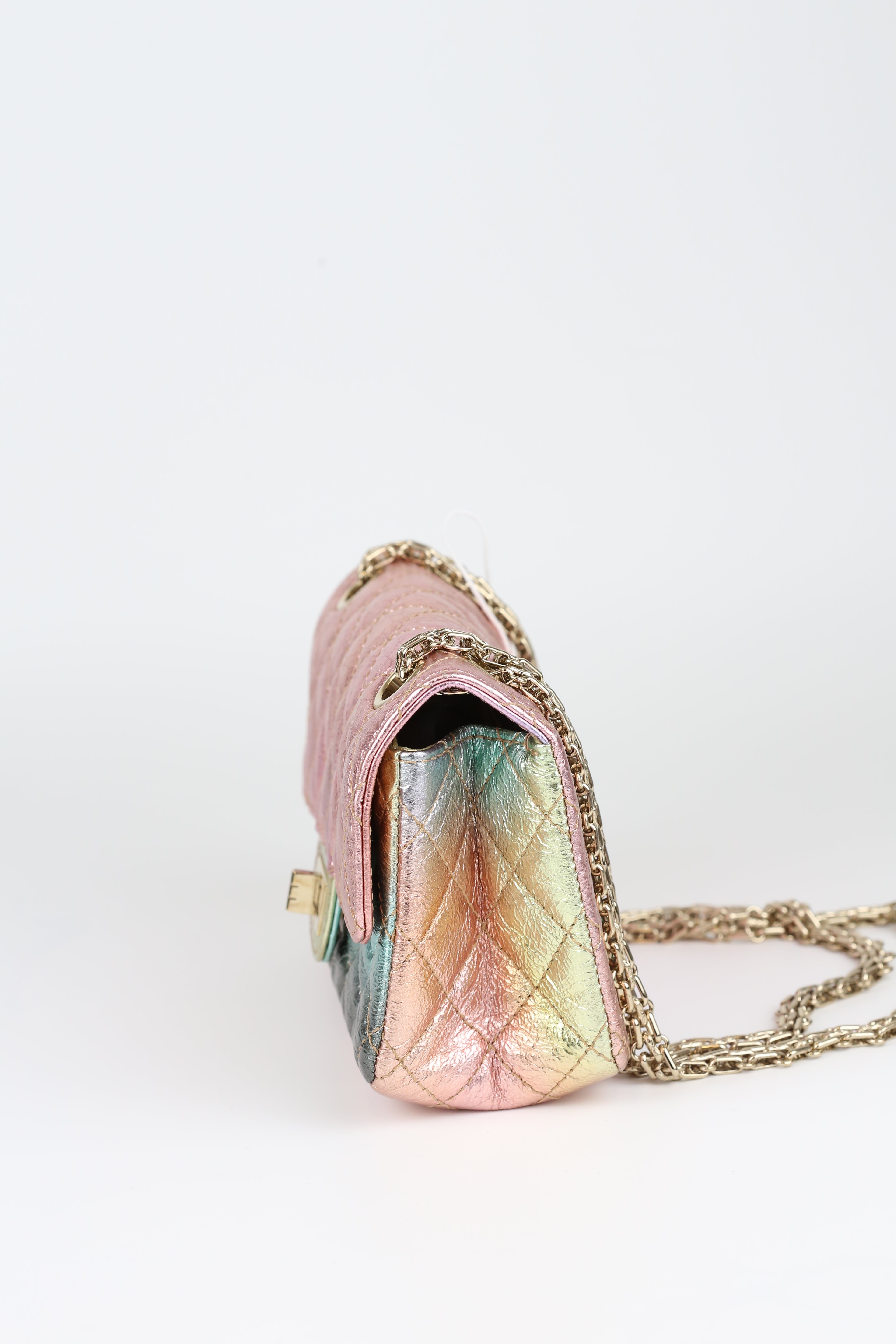 Chanel 2.55 mini Rainbow color