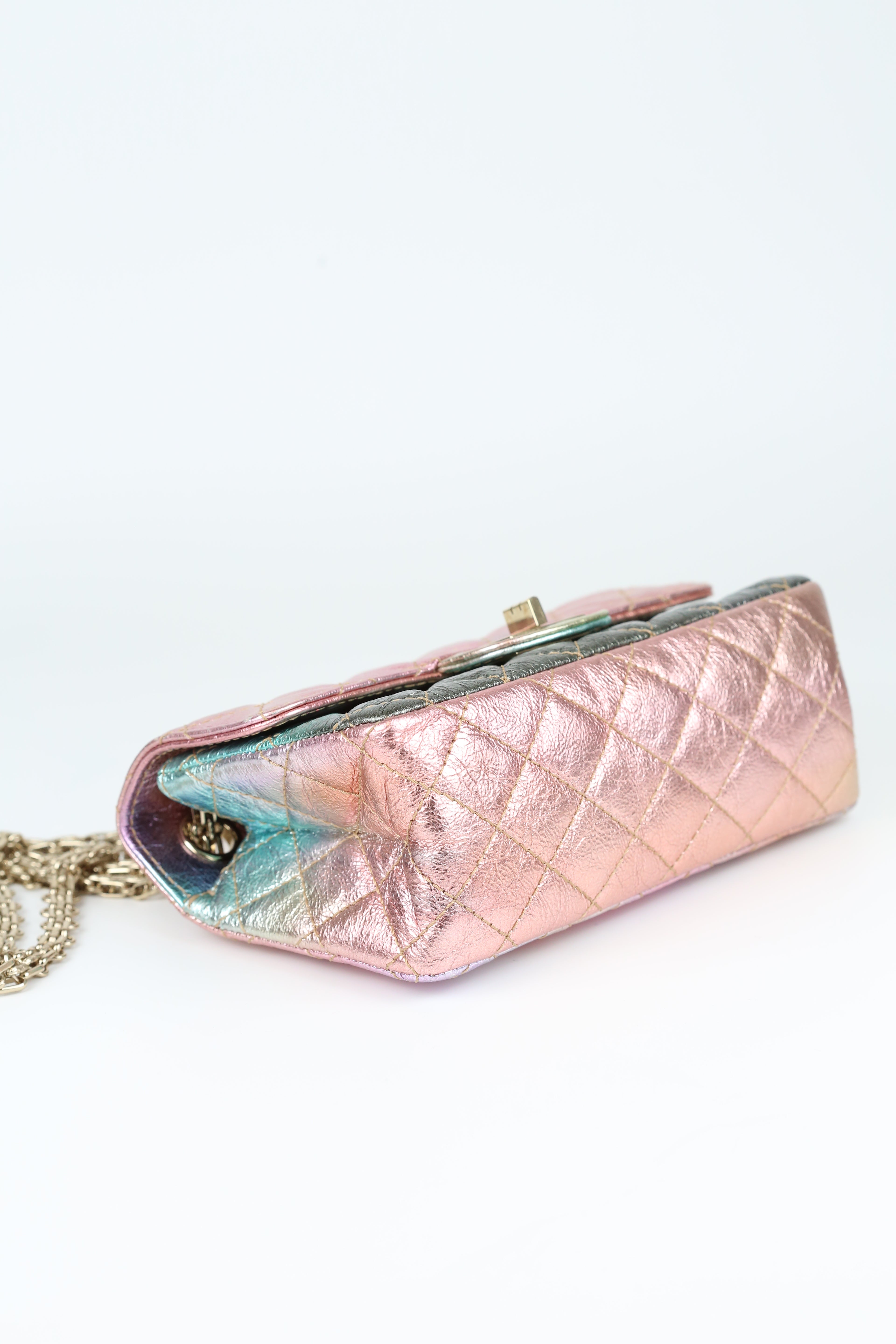 Chanel 2.55 mini Rainbow color