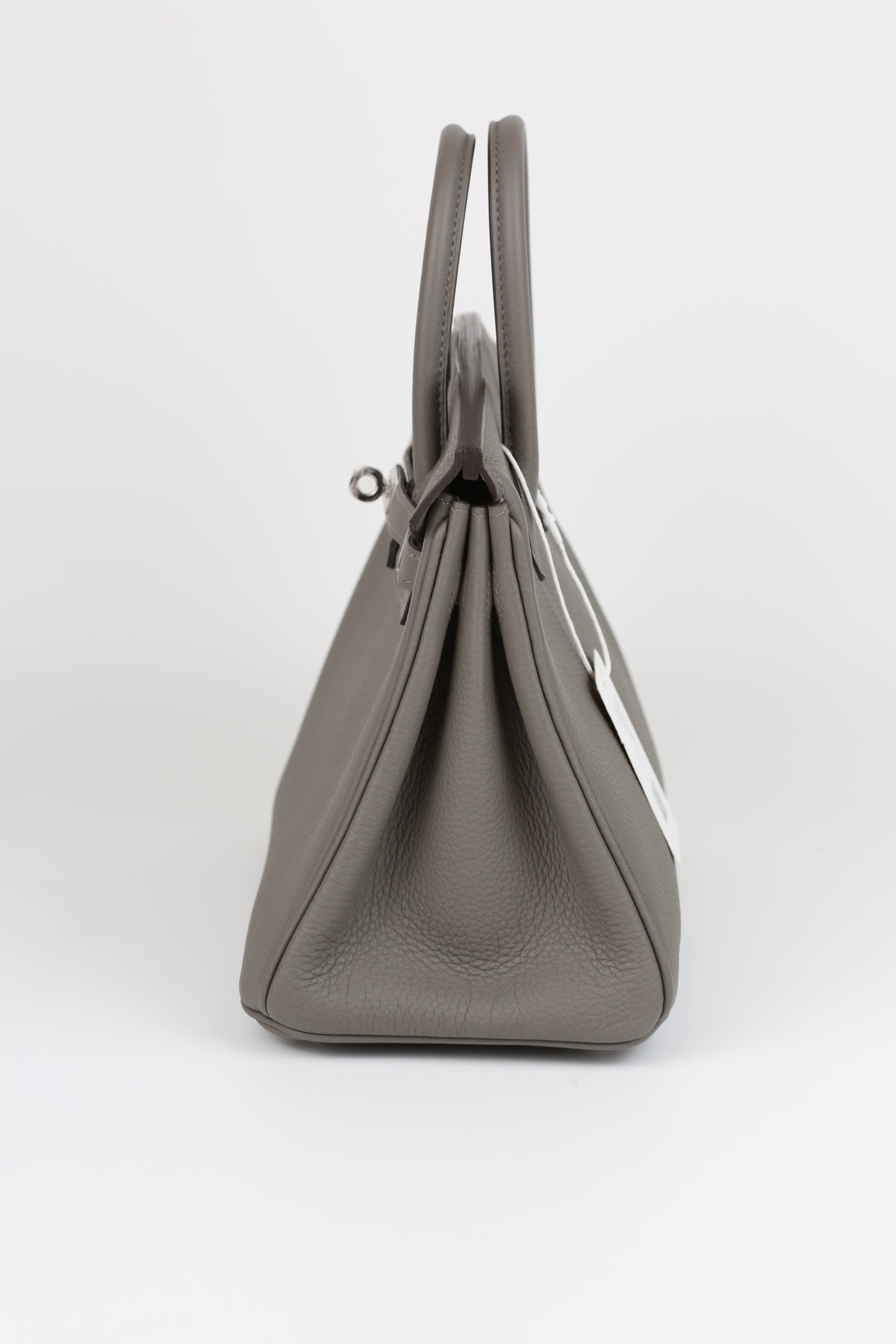 Hermes Birkin 25 Gris Meyer Silver