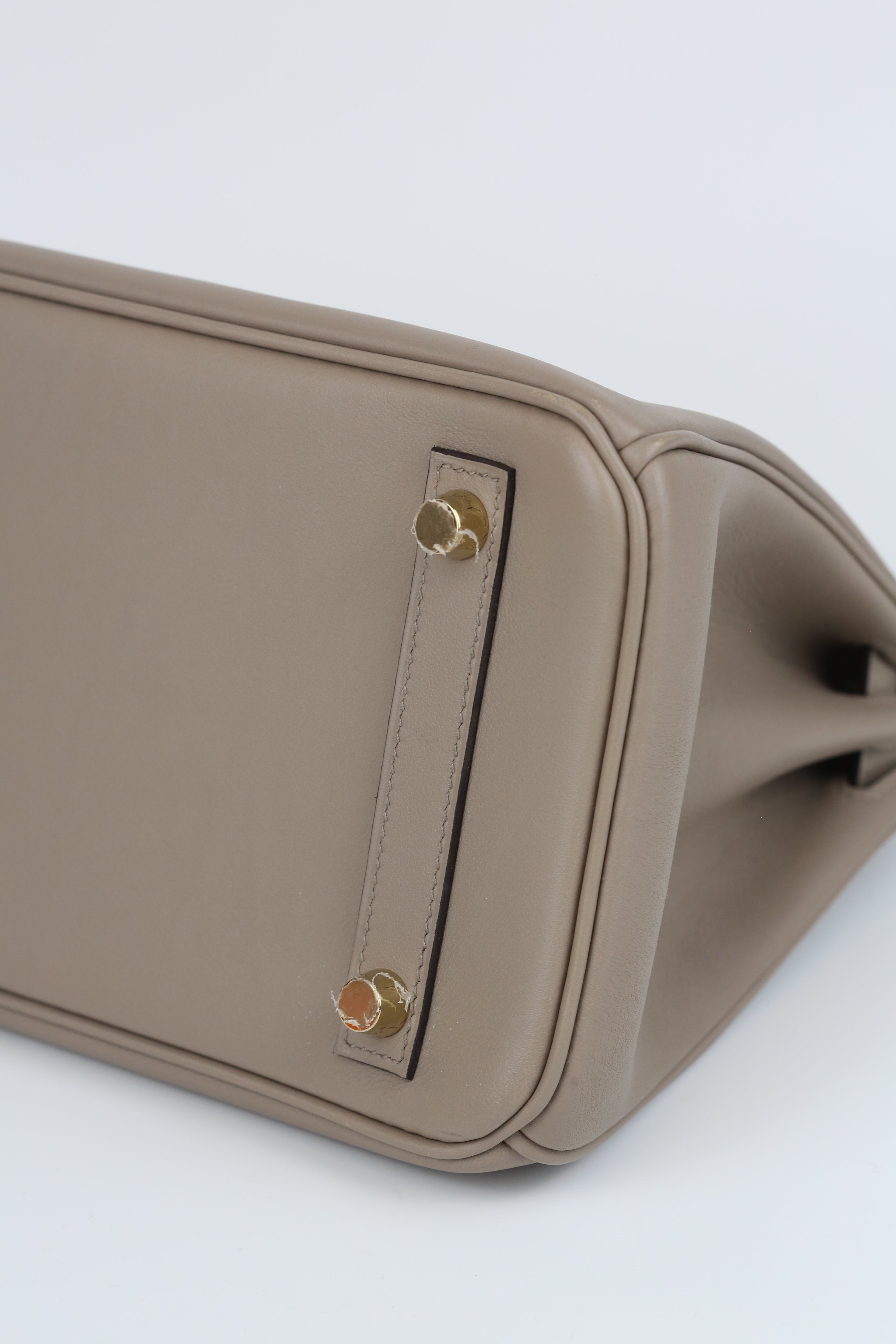 HERMÈS Birkin 25 Gris Asphalte Togo