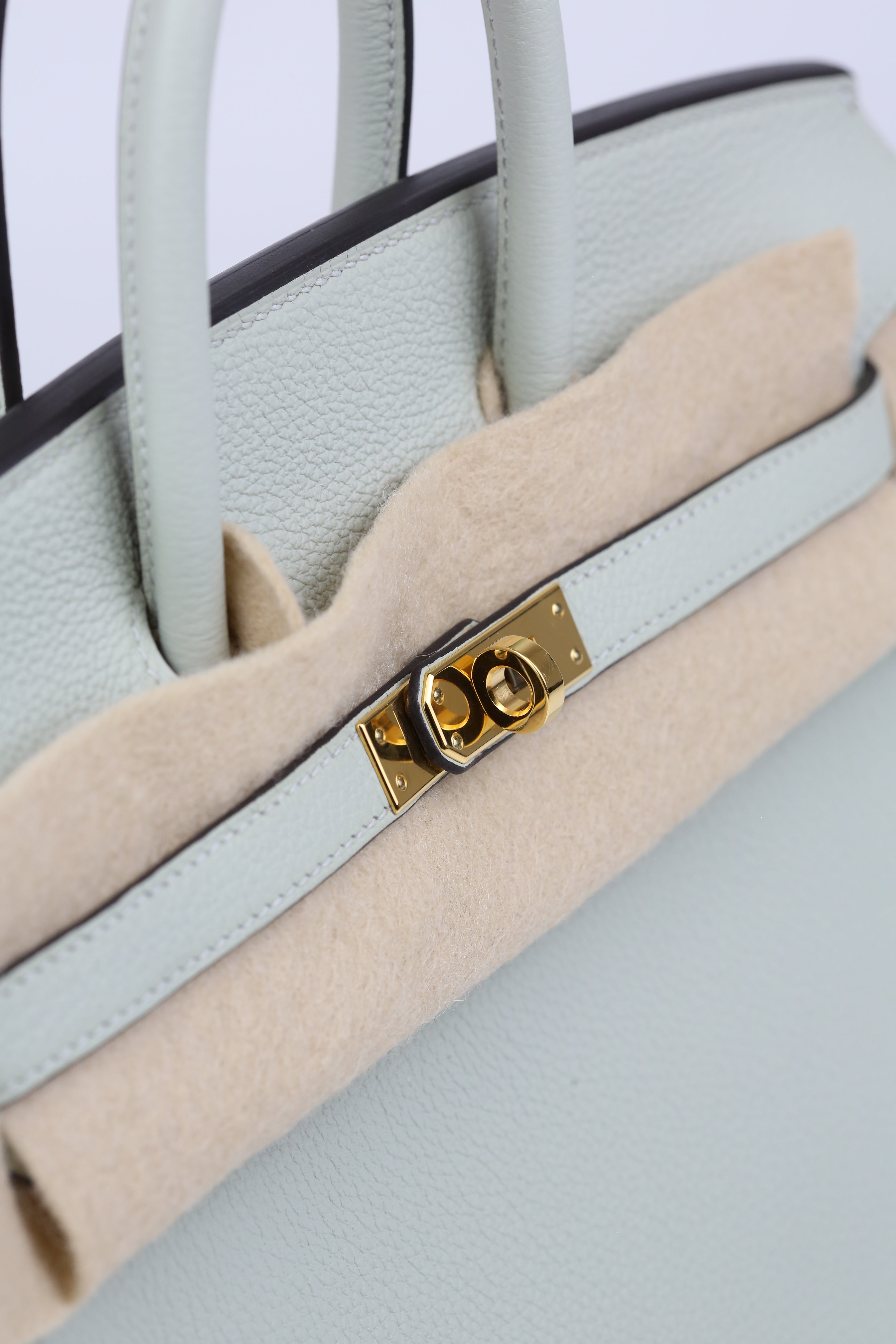 HERMÈS Birkin 25 Gris Neve