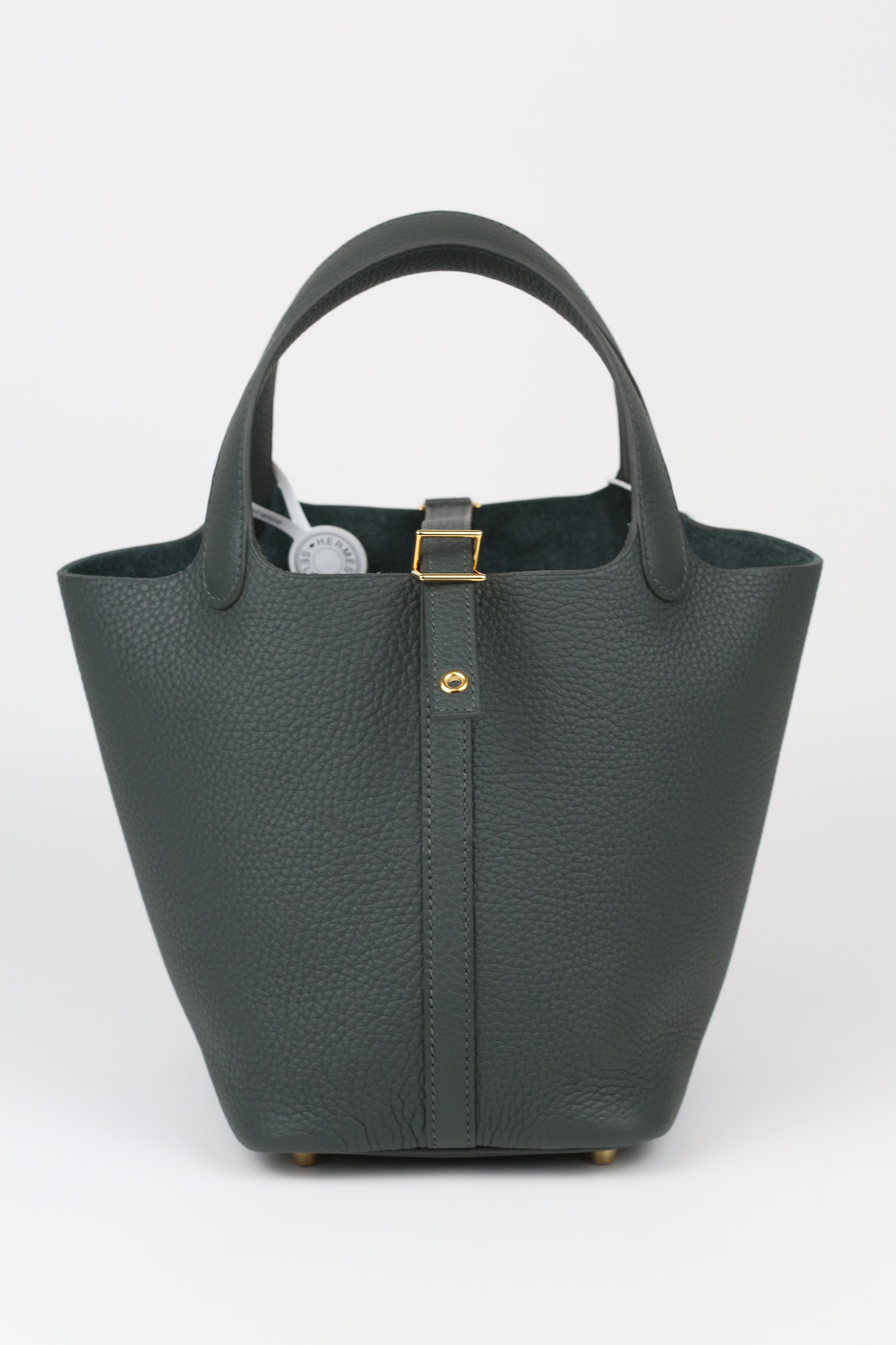 HERMÈS Picotin 18 Vert Mangrove gold