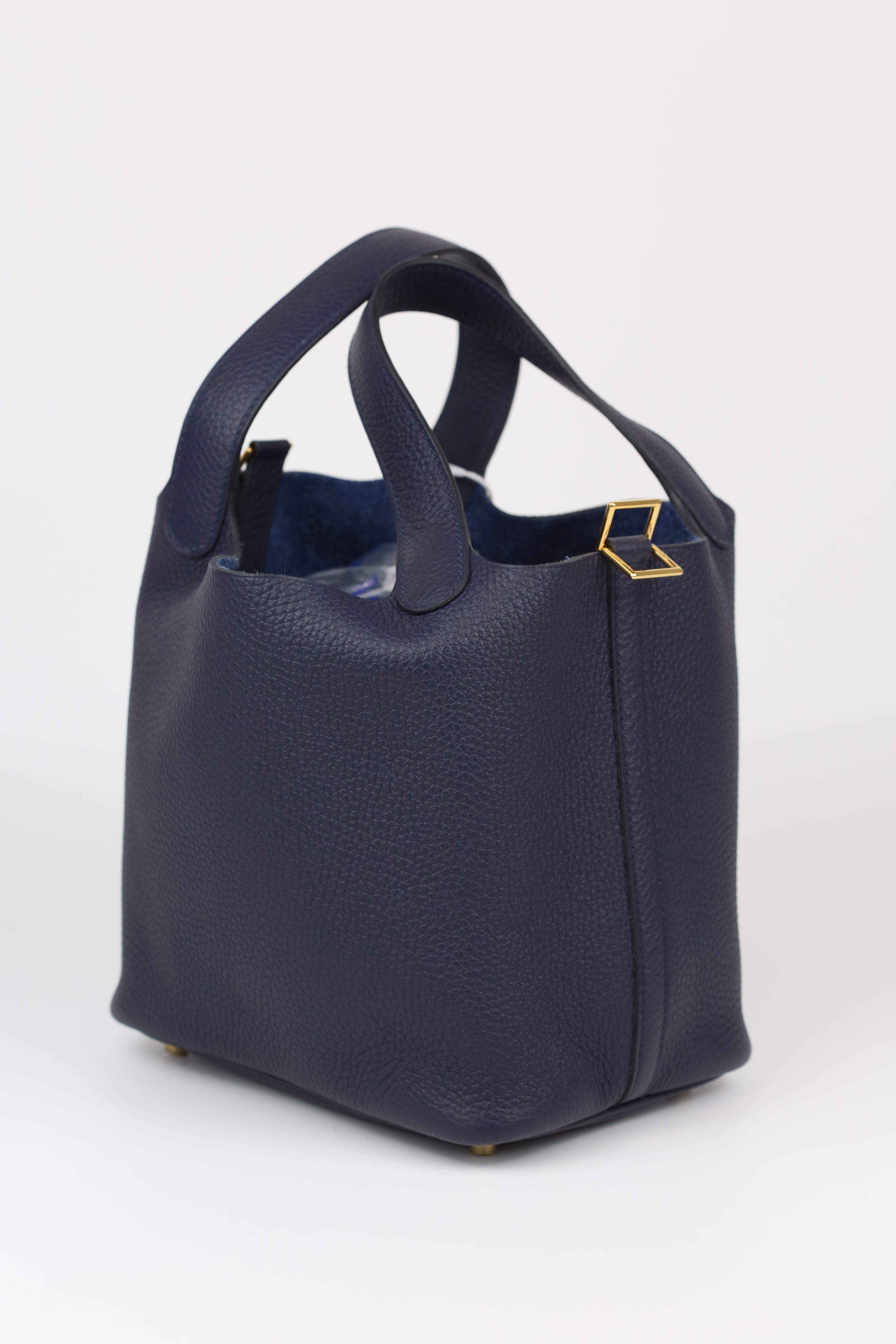 HERMÈS Picotin 18 Blue Nuit Gold