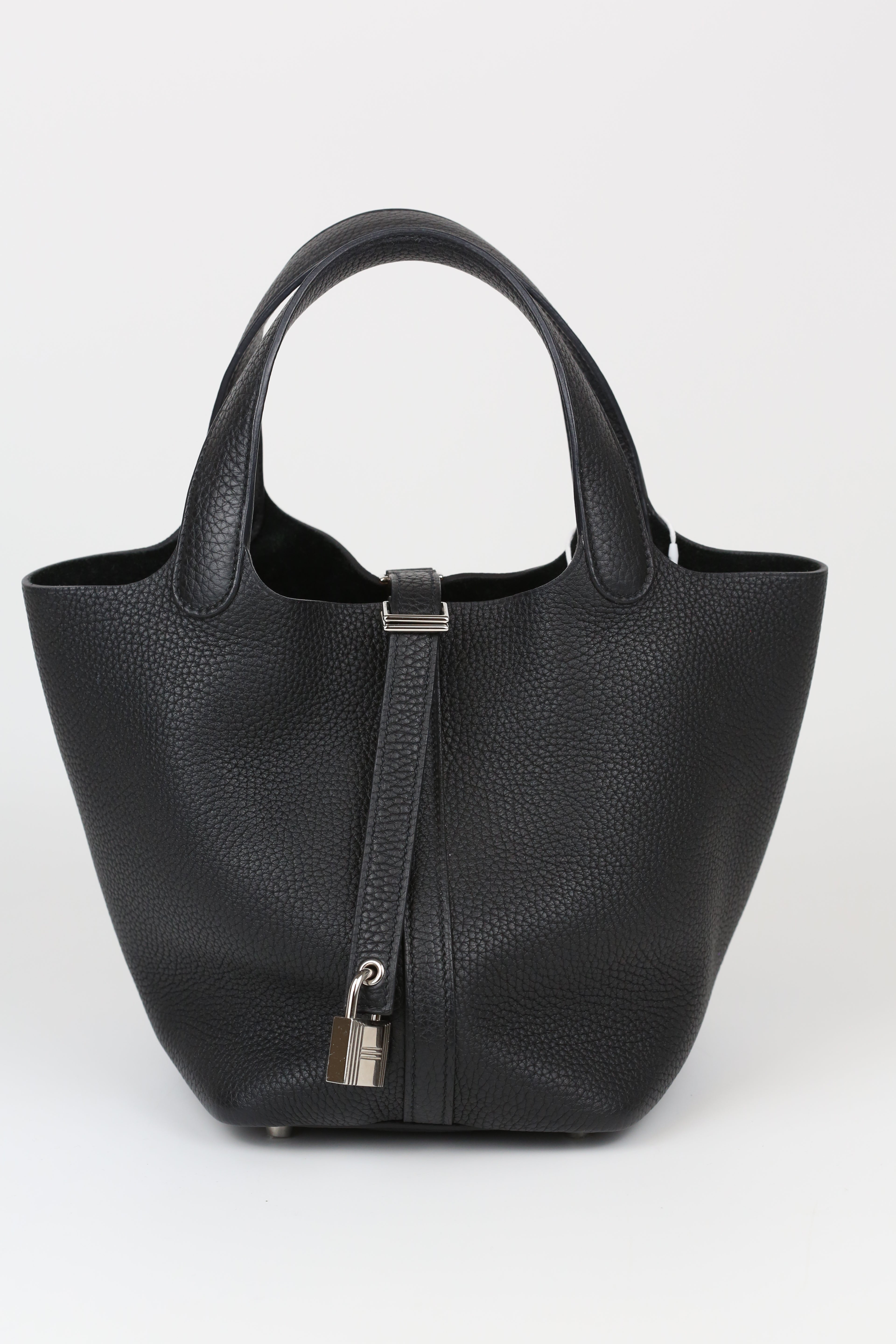 HERMÈS Picotin 18 Noir Silver