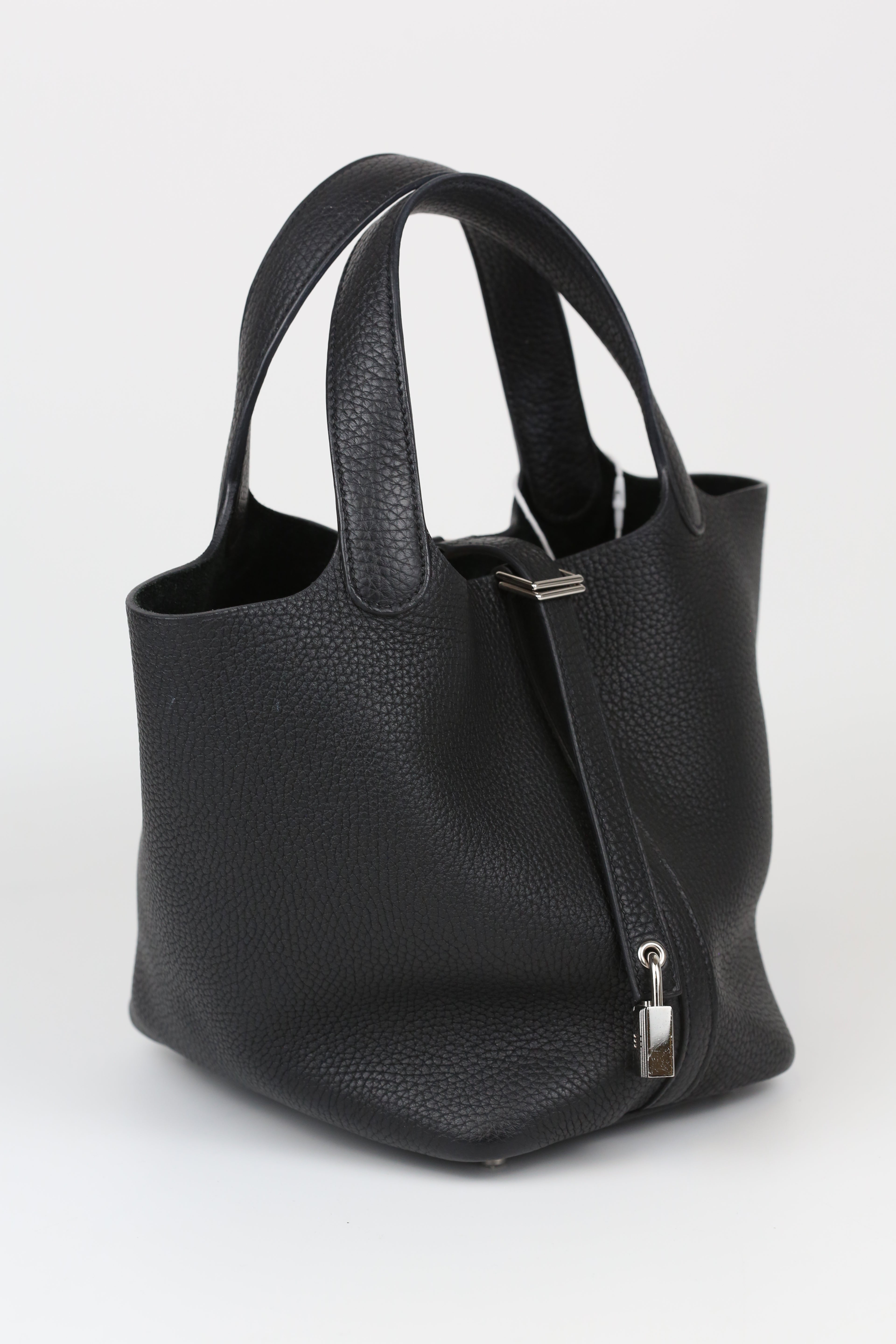 HERMÈS Picotin 18 Noir Silver