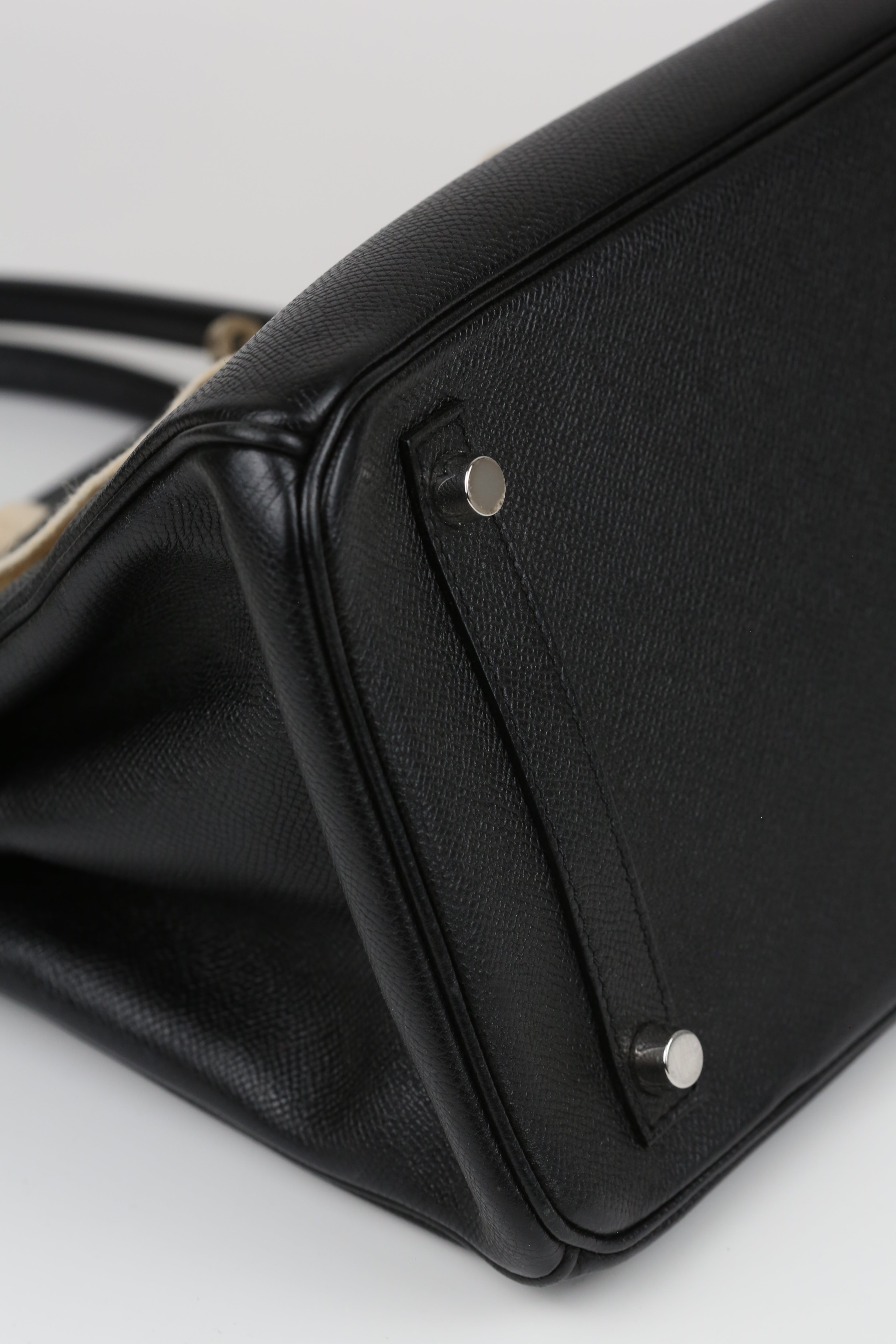 HERMÈS BIRKIN30 NOIR SILVER