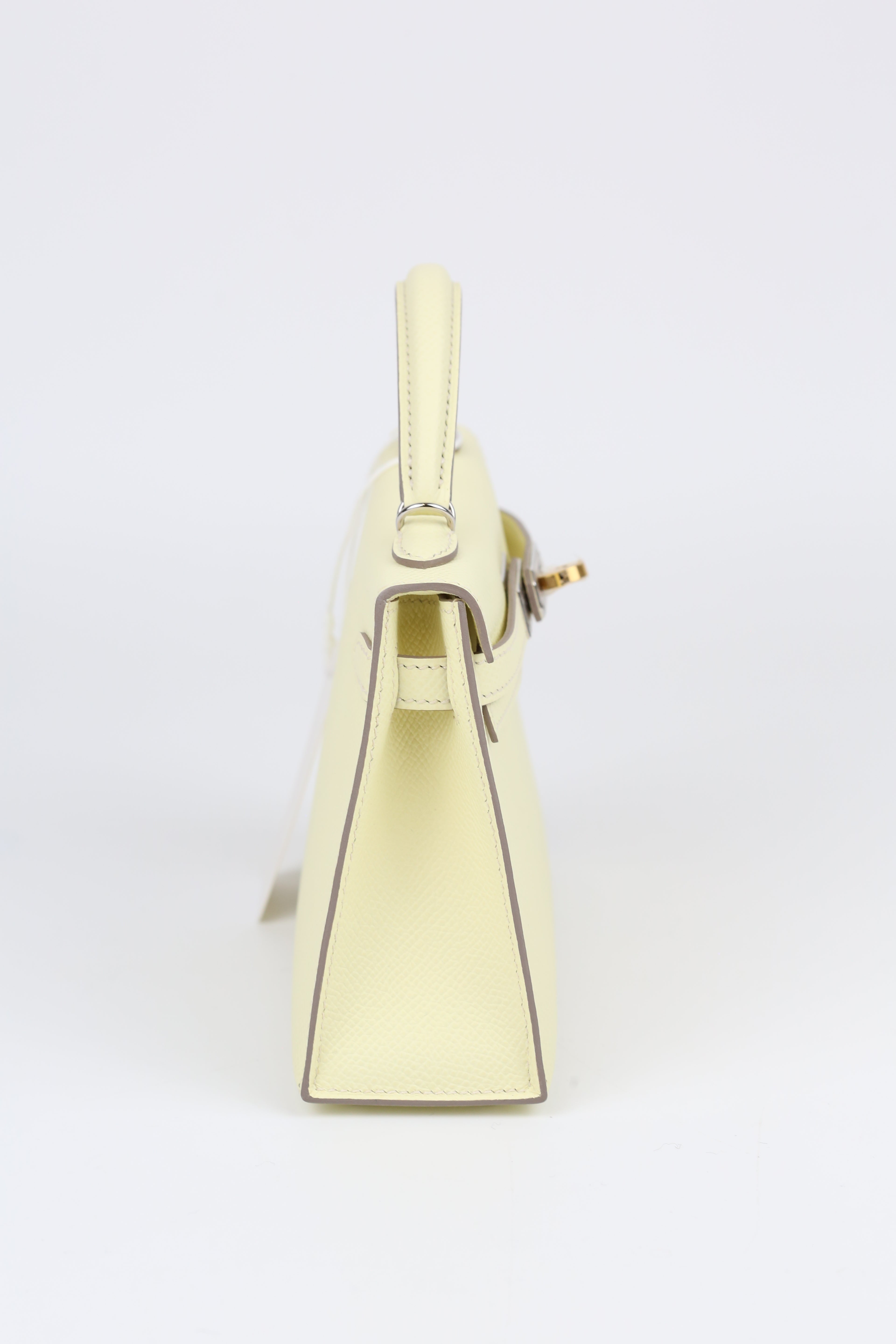 HERMÈS Mini Kelly Jaune Milton i8