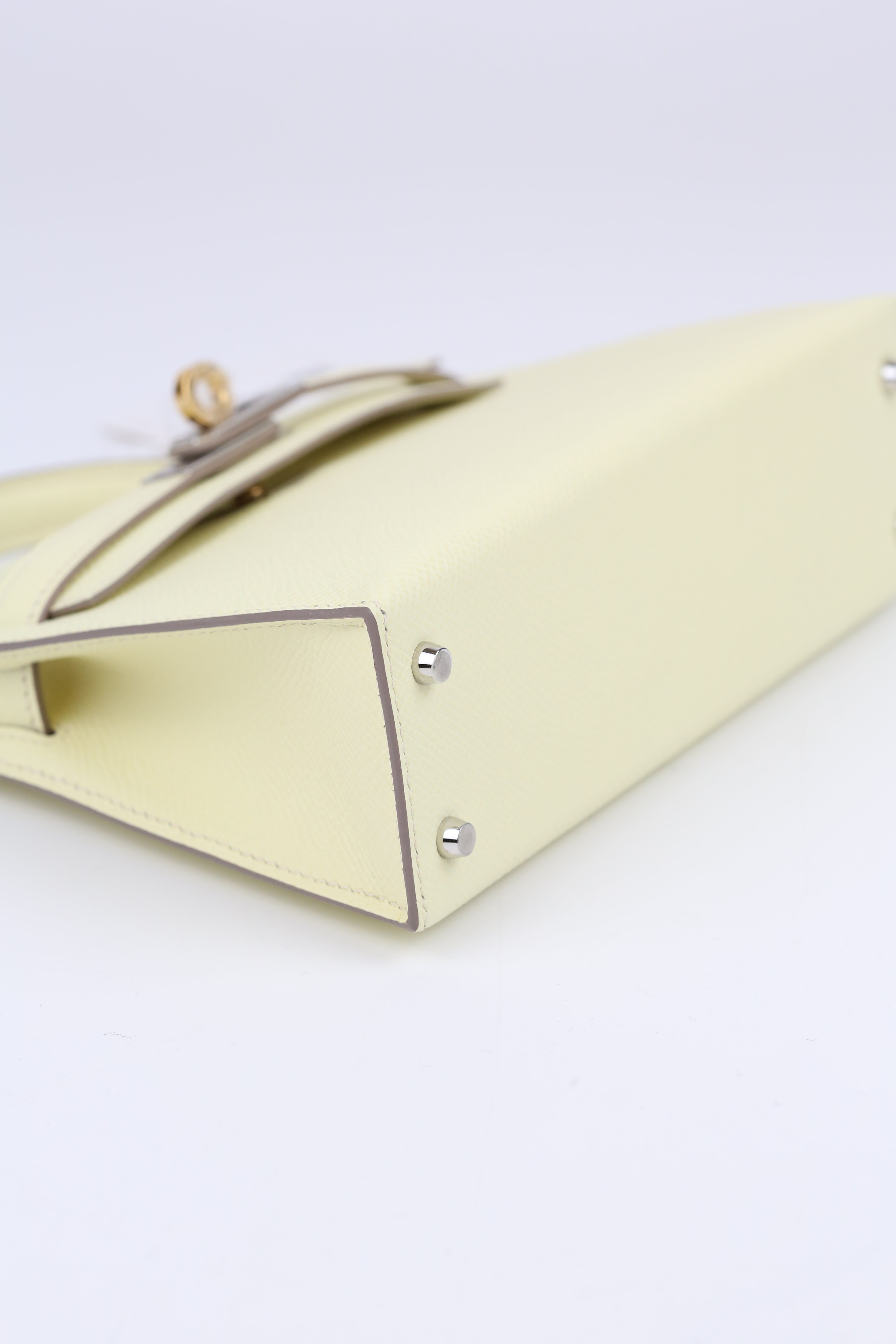 HERMÈS Mini Kelly Jaune Milton i8