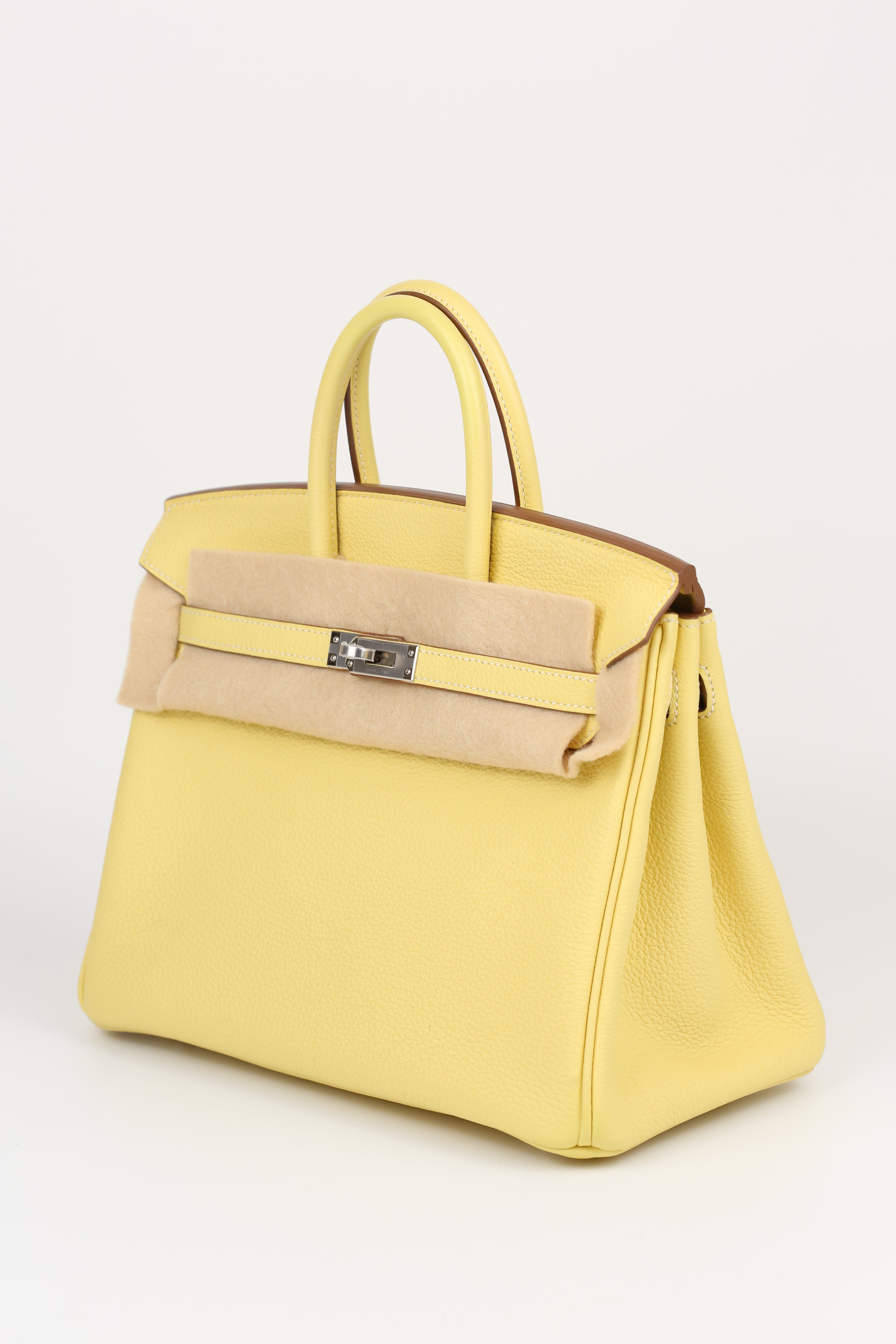 HERMÈS BIRKIN25 JAUNE POUSSIN