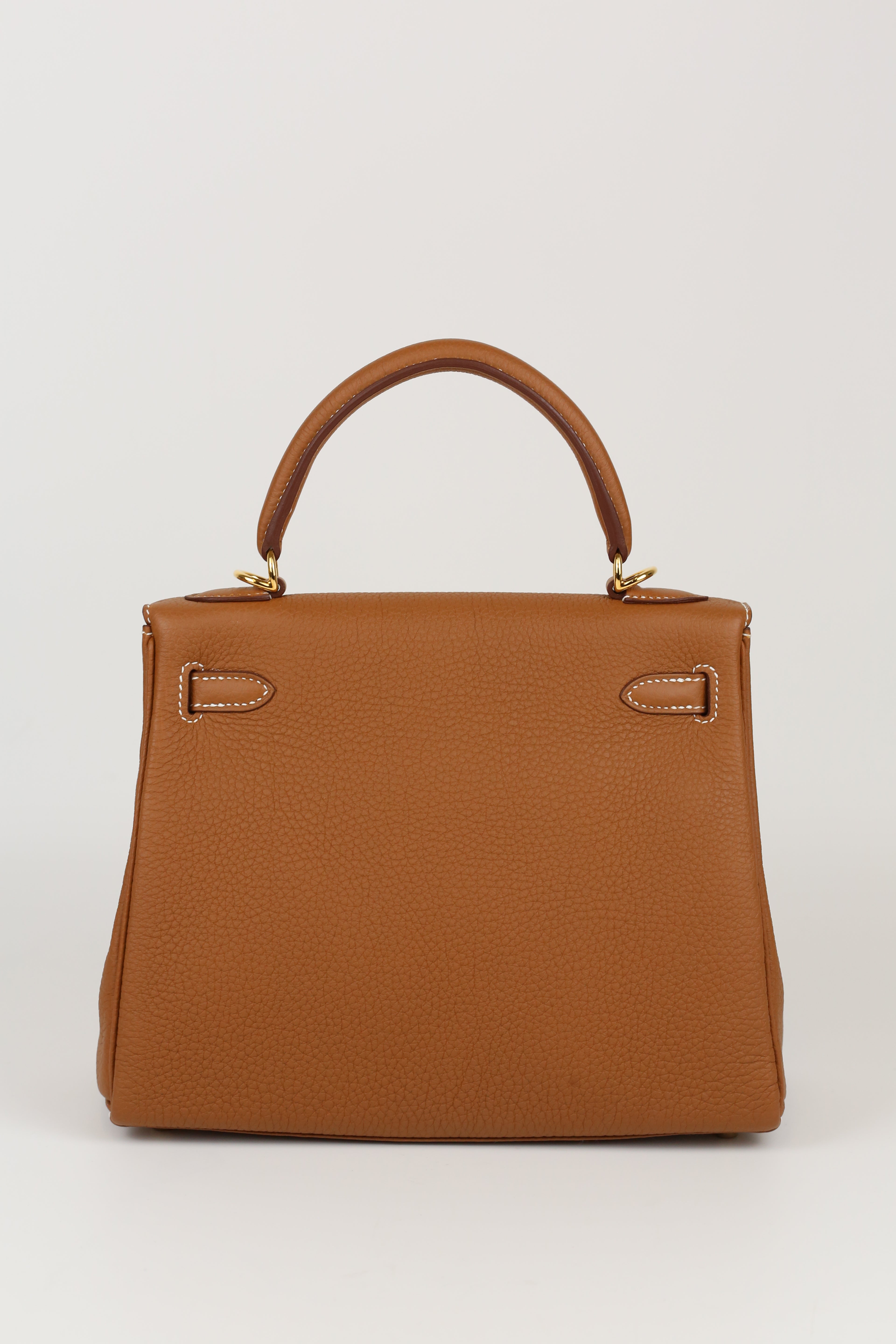 HERMÈS KELLY25 GOLD TOGO Z STAMP