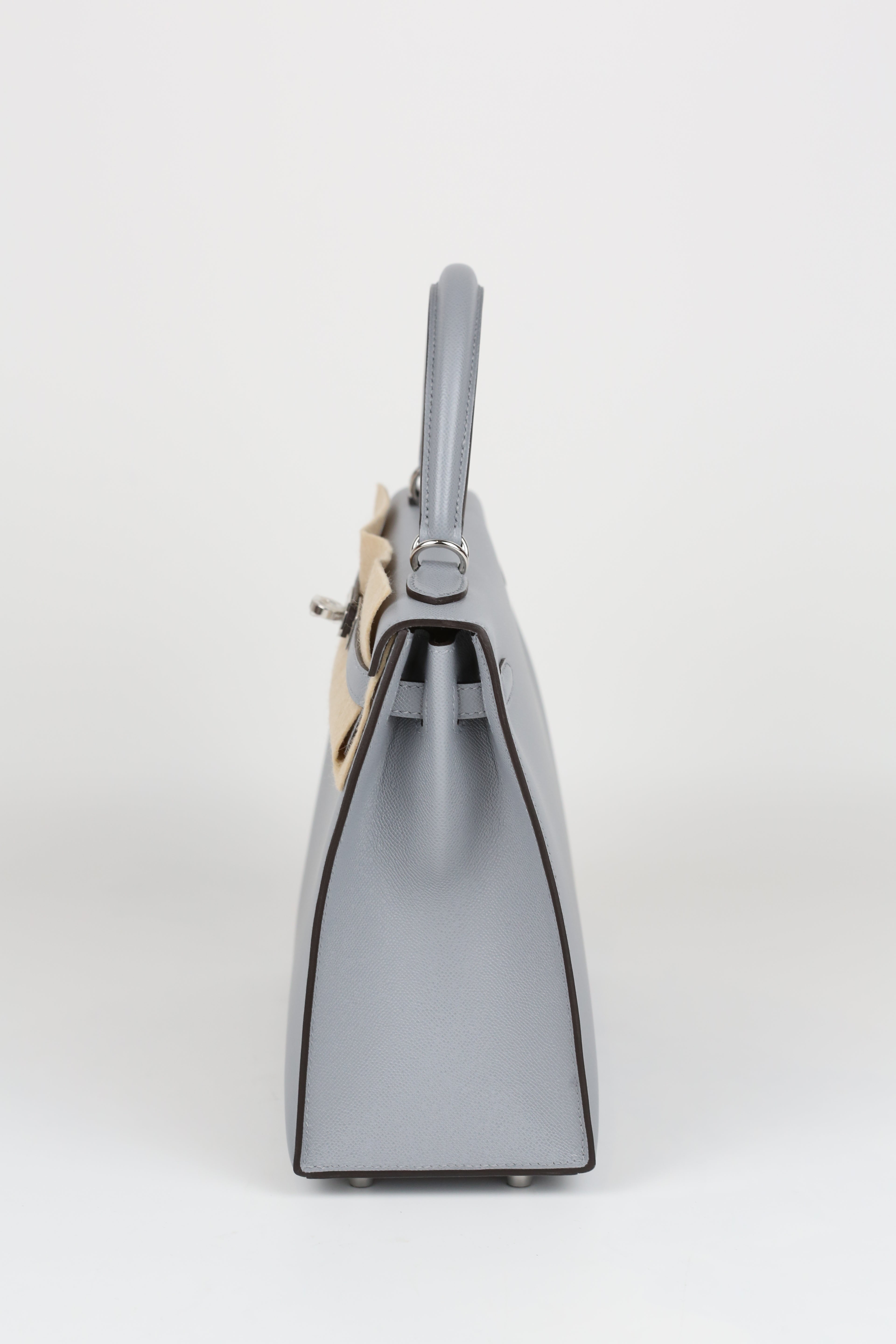 HERMÈS KELLY25 8U BLUE GLACIER SILVER