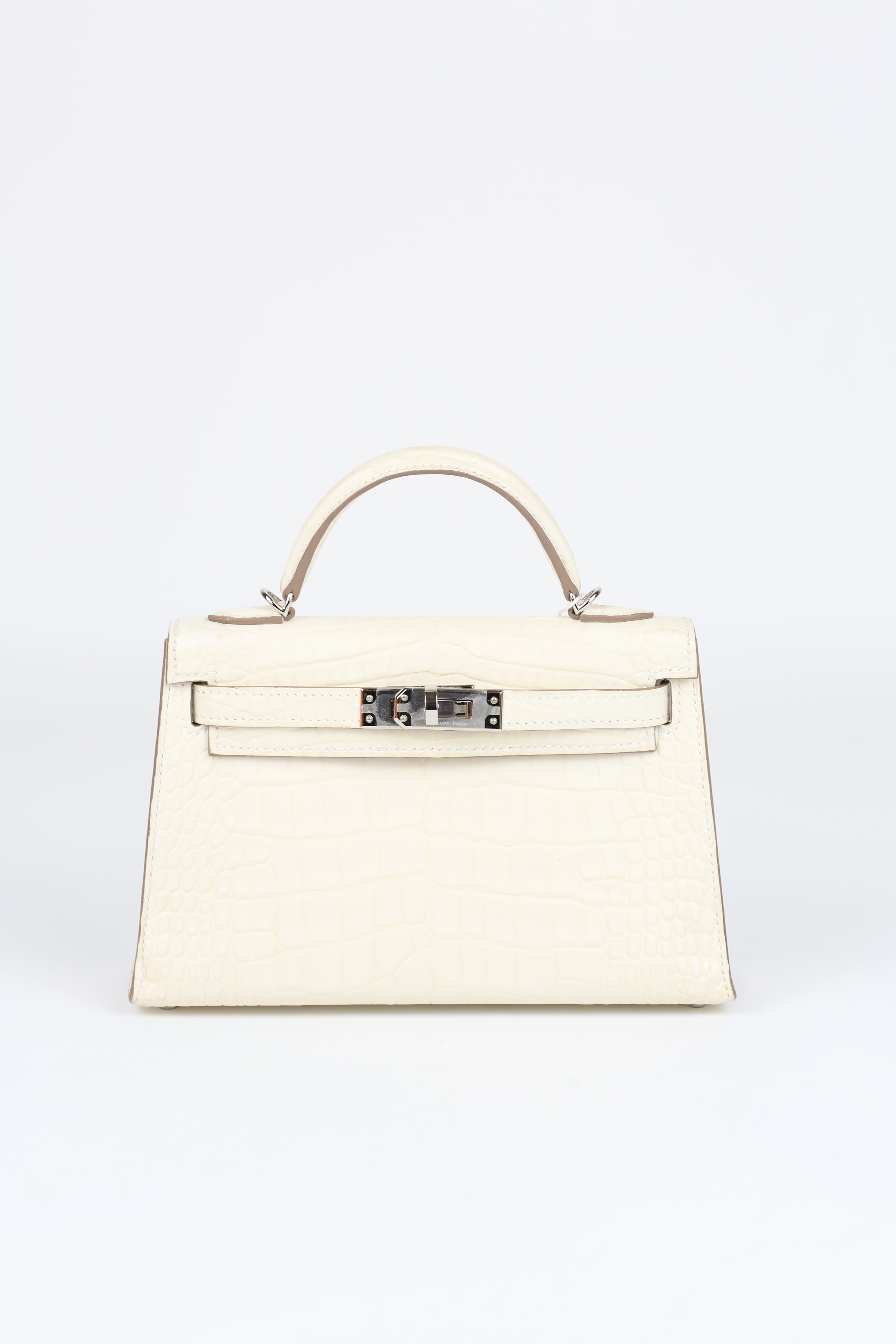 HERMÈS MINI KELLY II MISSI ALLY NATA SILVER