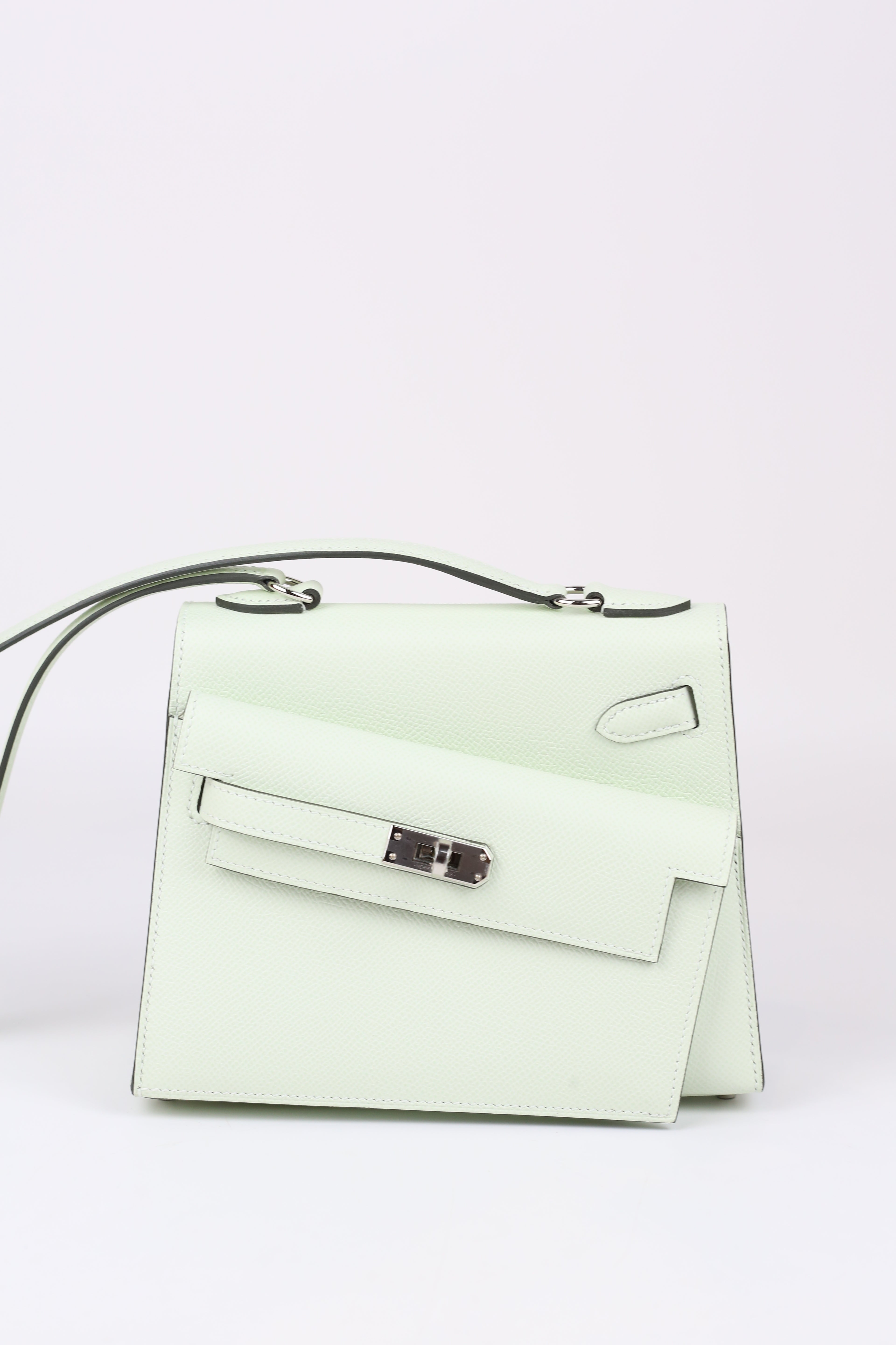 HERMÈS Kelly Desordre Vert Fizz B stamp